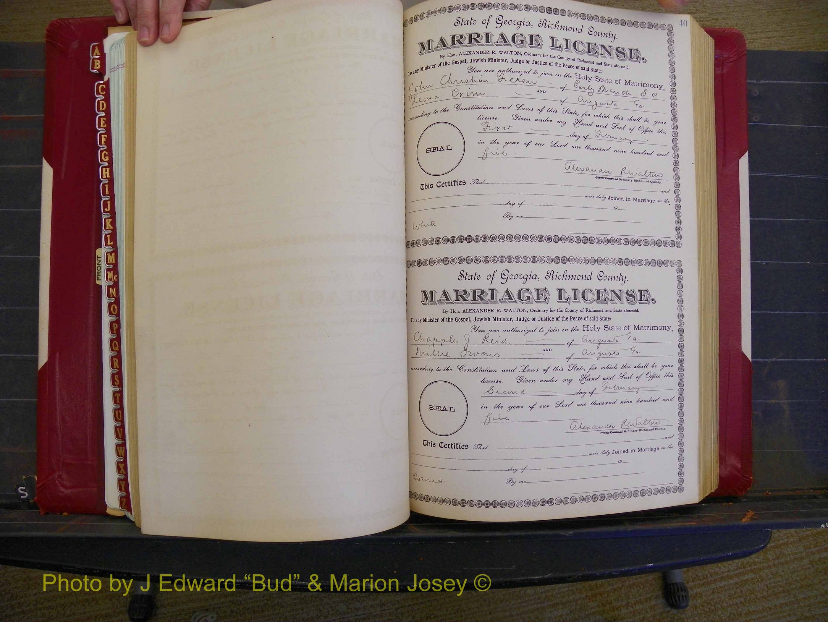 Richmond Marriages, Book CC, 1904-1905 P 040.JPG