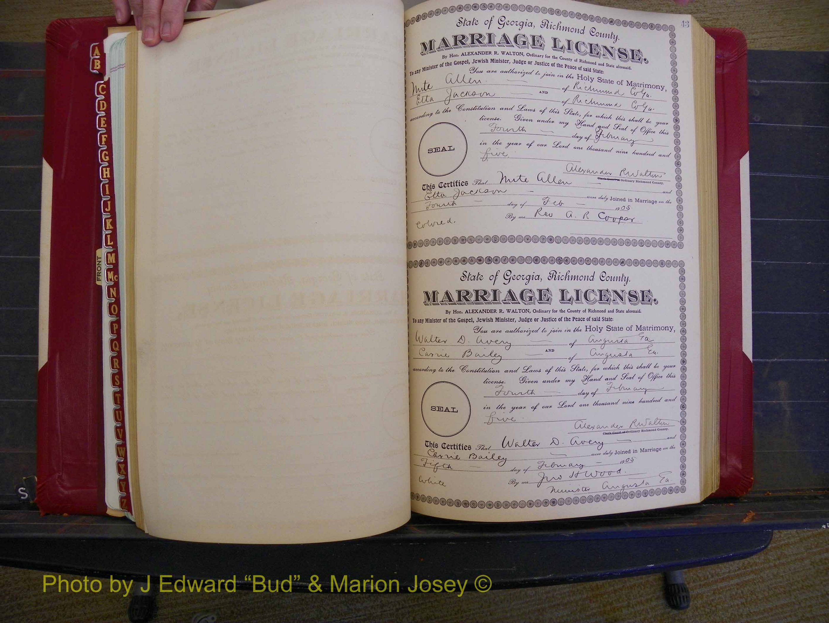Richmond Marriages, Book CC, 1904-1905 P 043.JPG