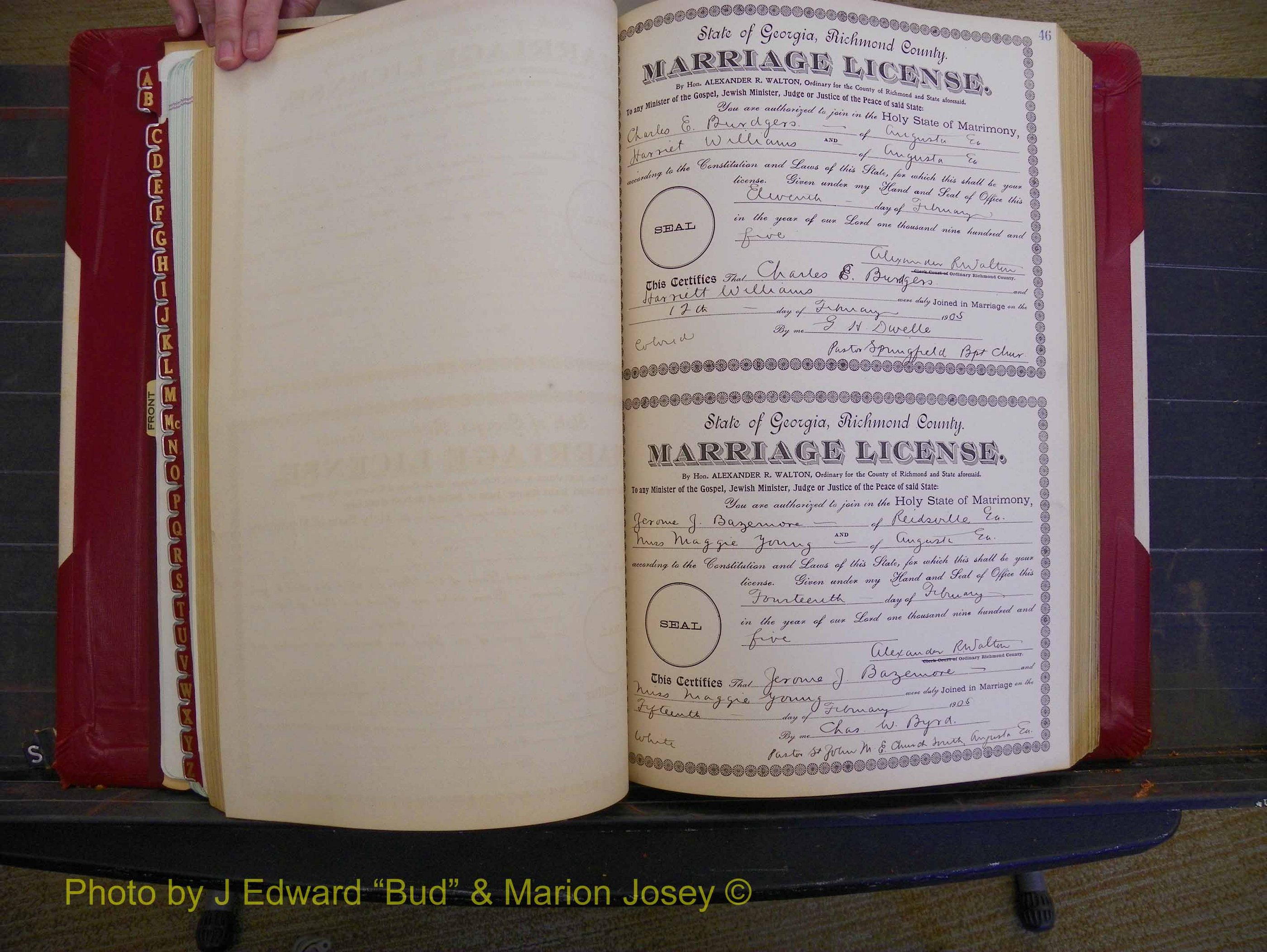 Richmond Marriages, Book CC, 1904-1905 P 046.JPG