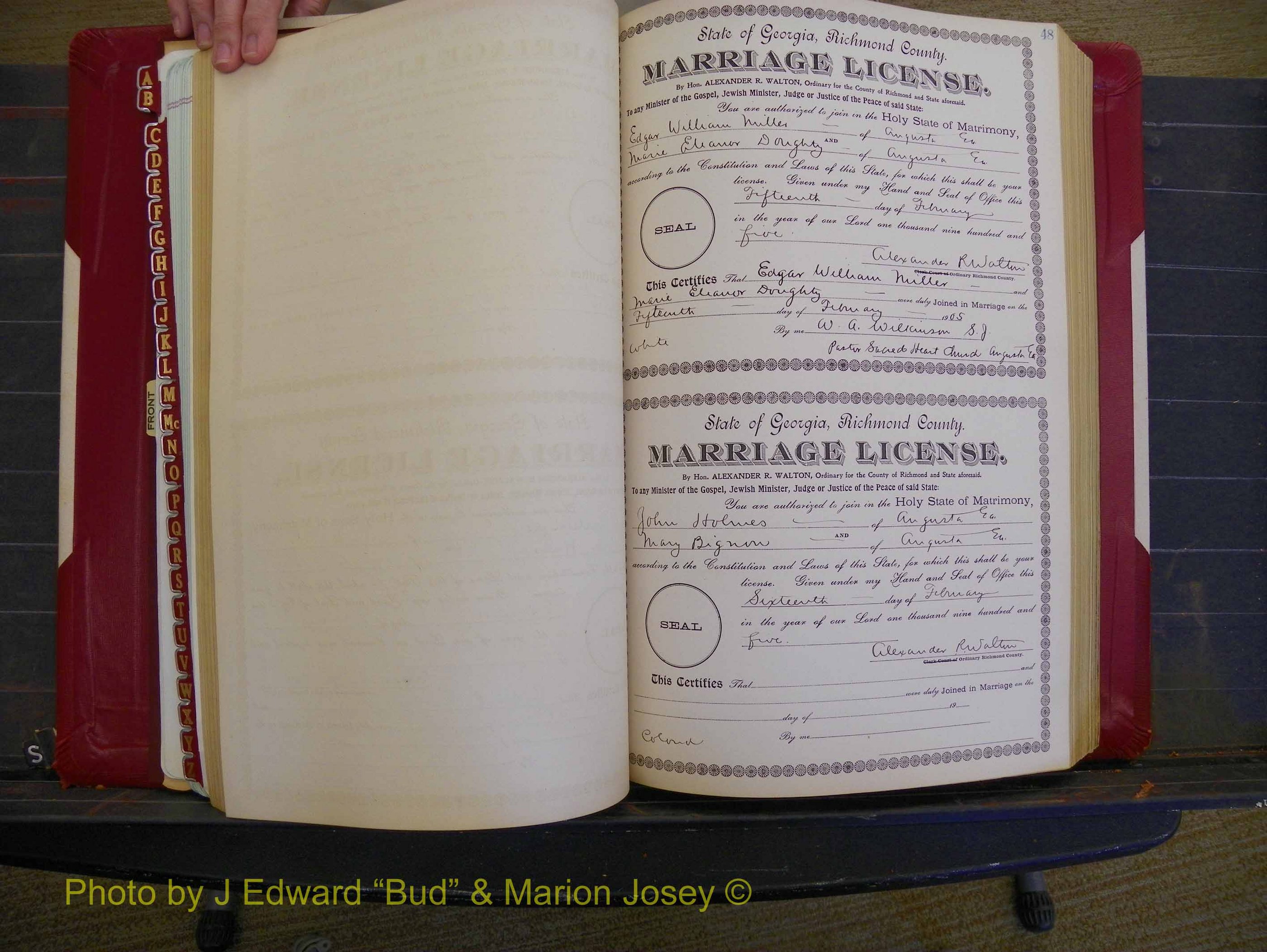 Richmond Marriages, Book CC, 1904-1905 P 048.JPG