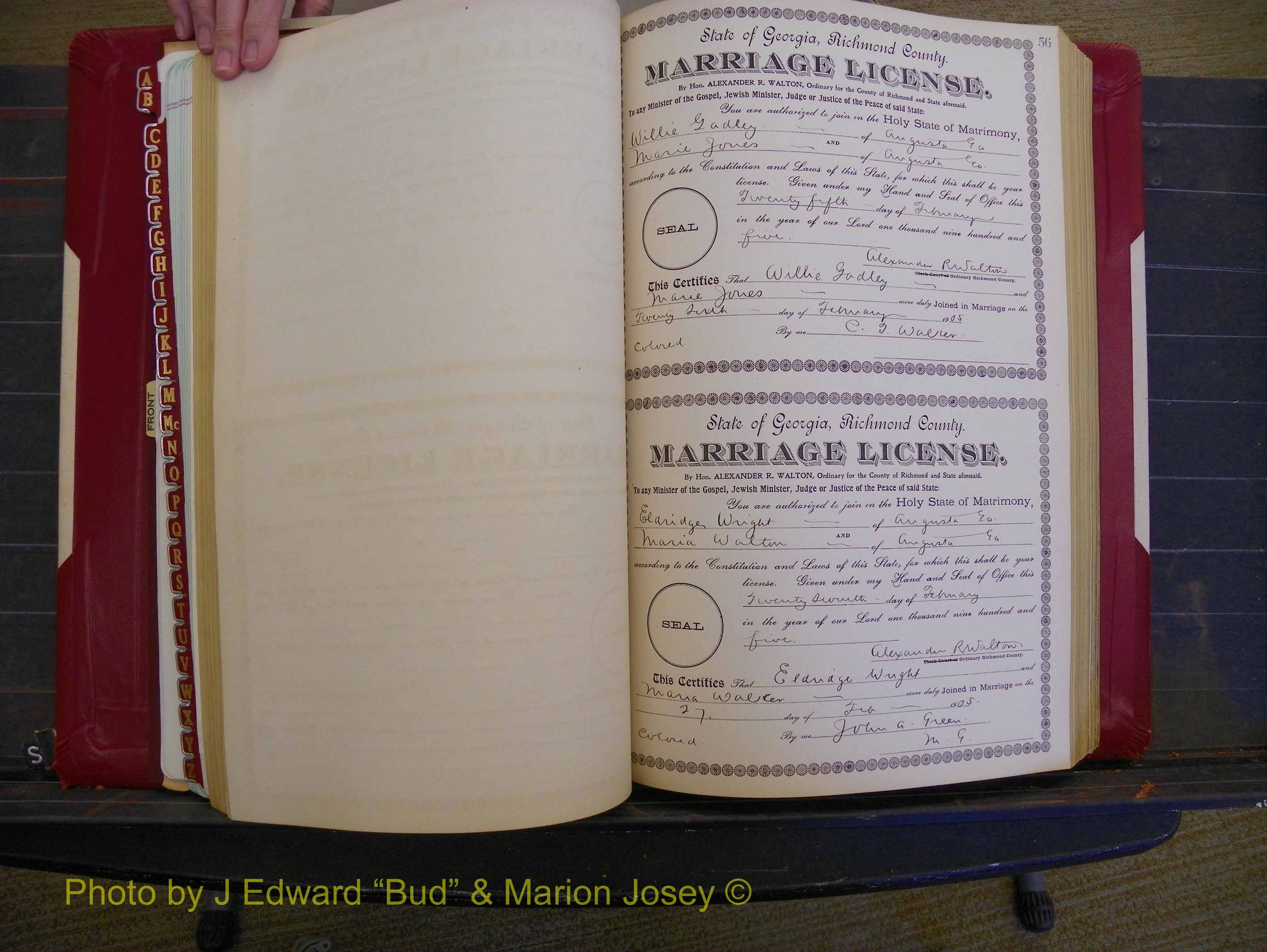 Richmond Marriages, Book CC, 1904-1905 P 056.JPG