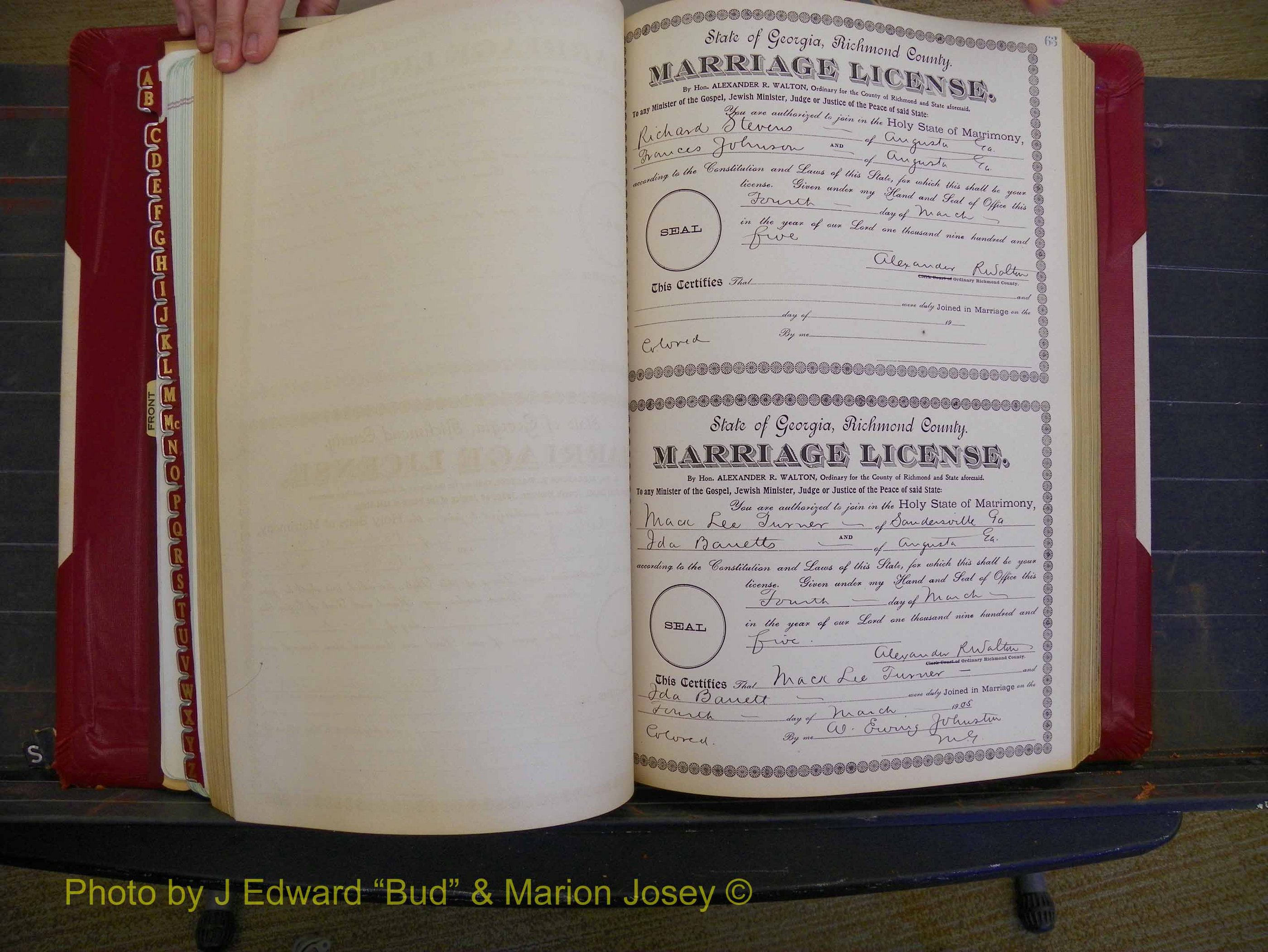 Richmond Marriages, Book CC, 1904-1905 P 063.JPG