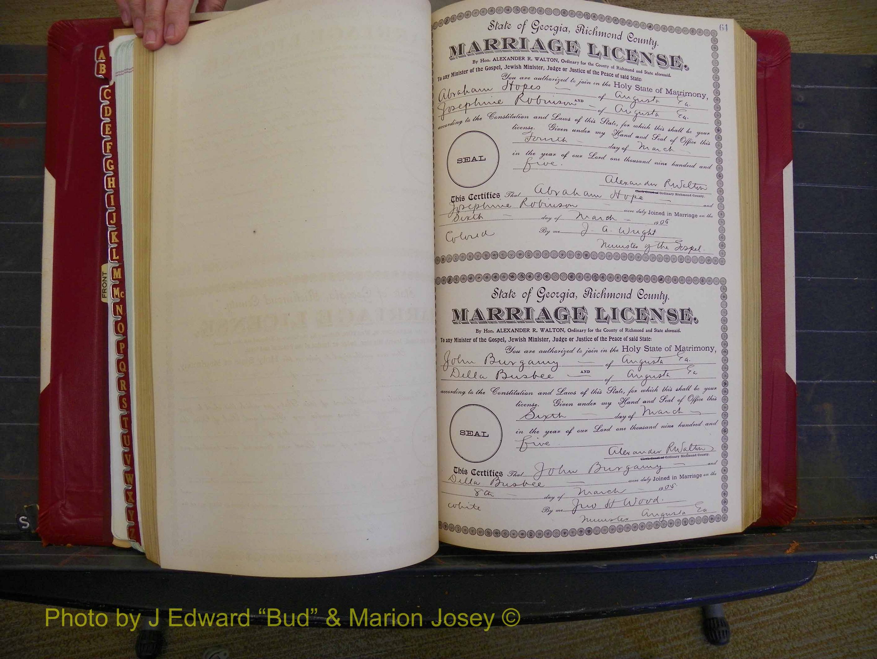 Richmond Marriages, Book CC, 1904-1905 P 064.JPG