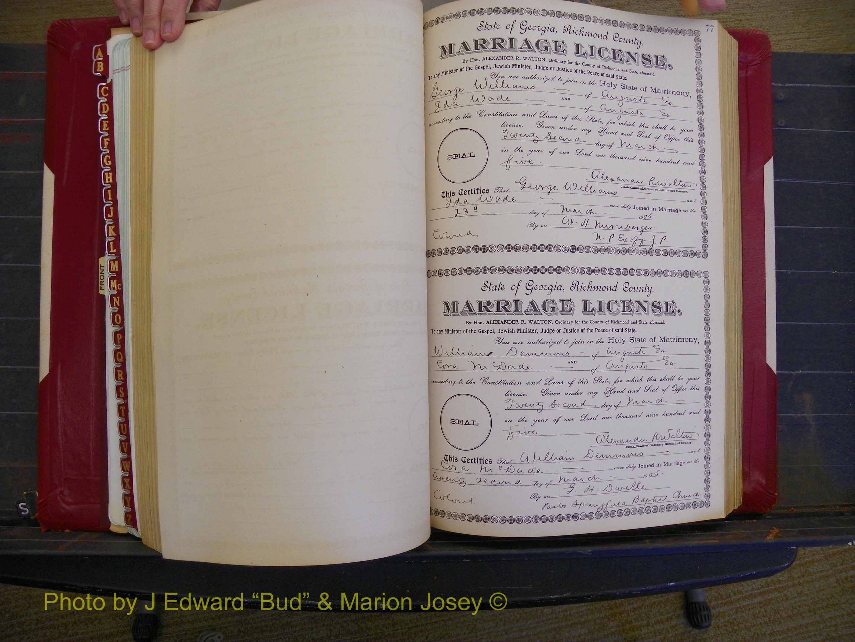 Richmond Marriages, Book CC, 1904-1905 P 077.JPG