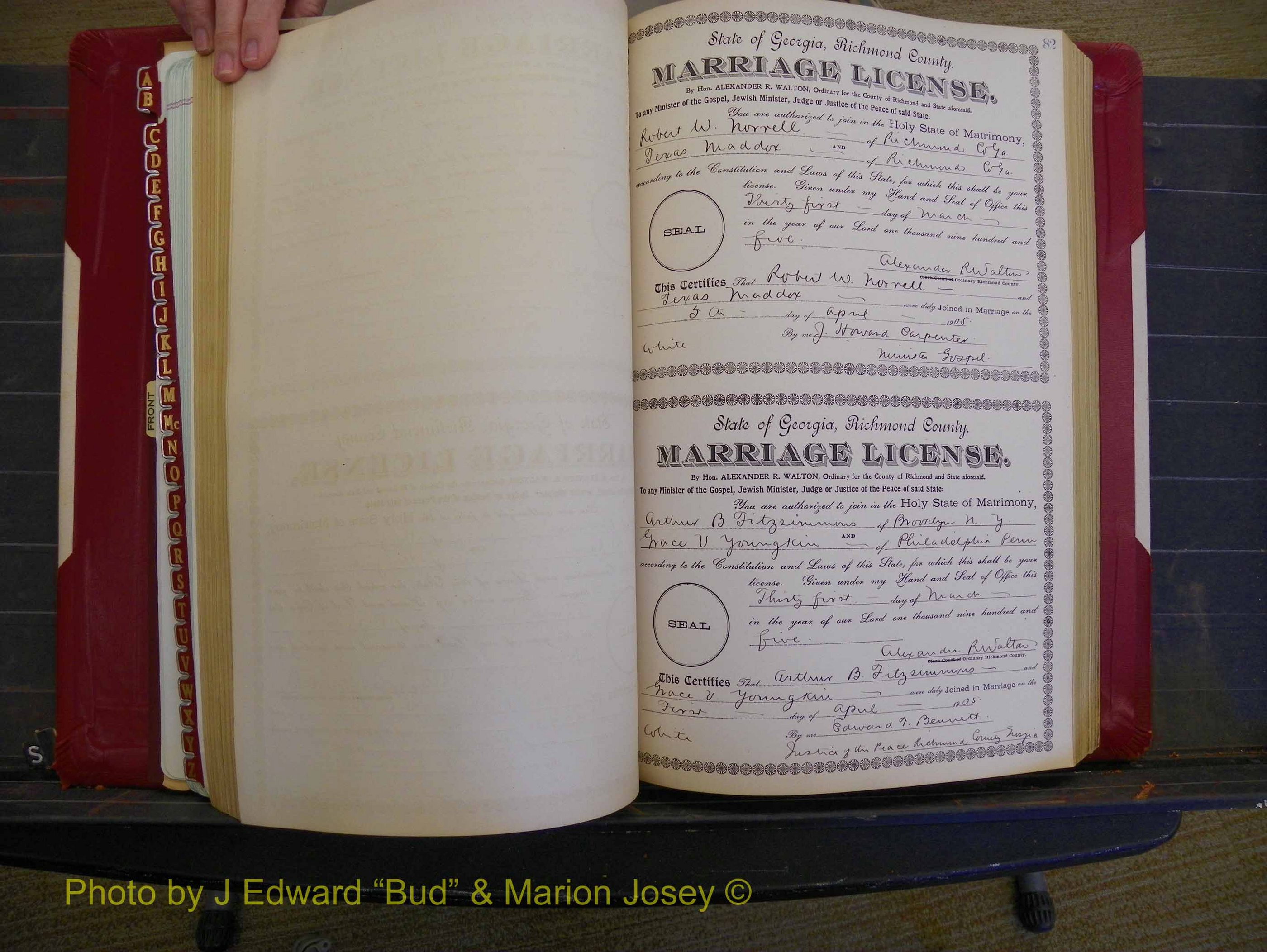 Richmond Marriages, Book CC, 1904-1905 P 082.JPG