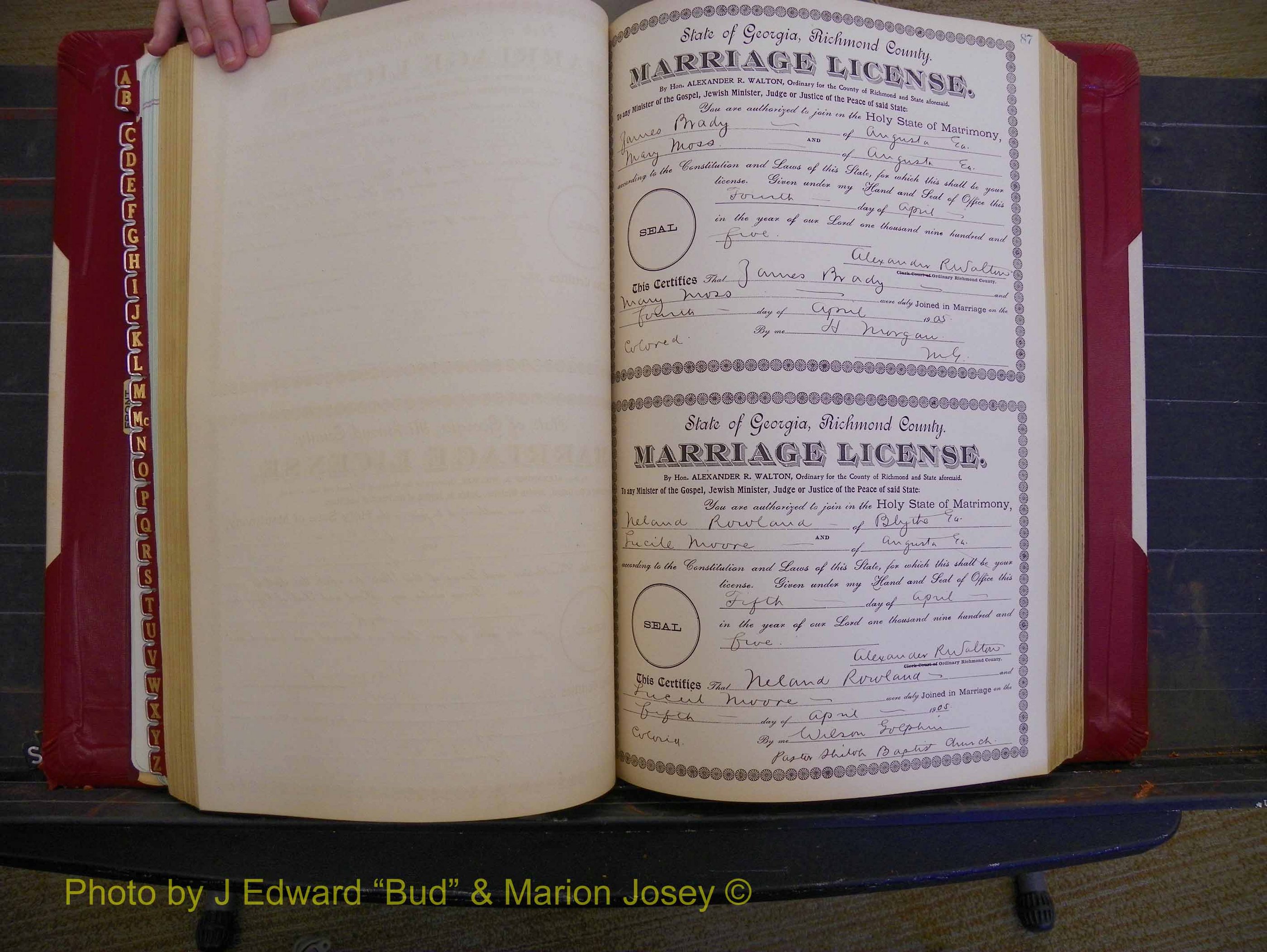 Richmond Marriages, Book CC, 1904-1905 P 087.JPG