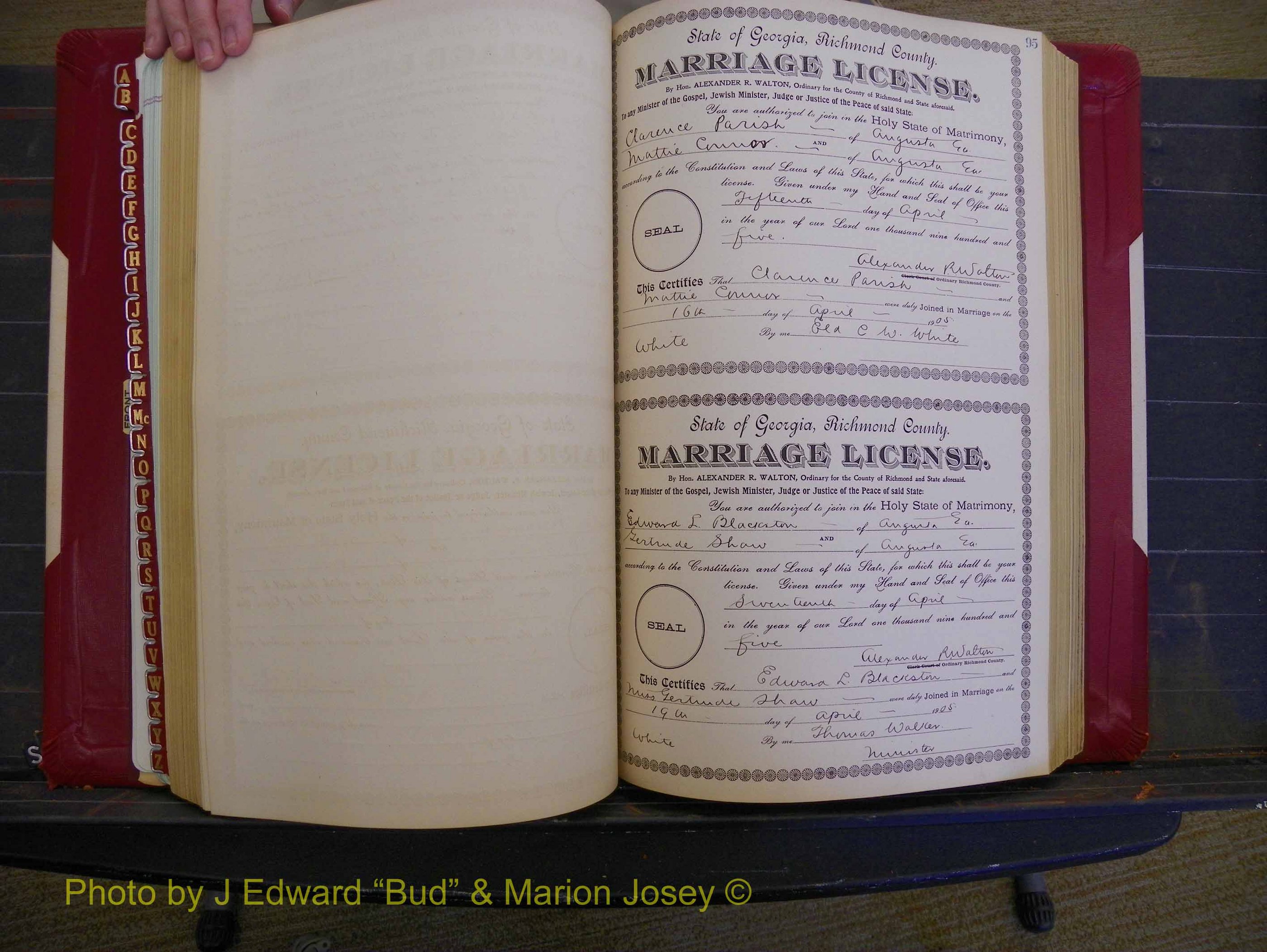 Richmond Marriages, Book CC, 1904-1905 P 095.JPG