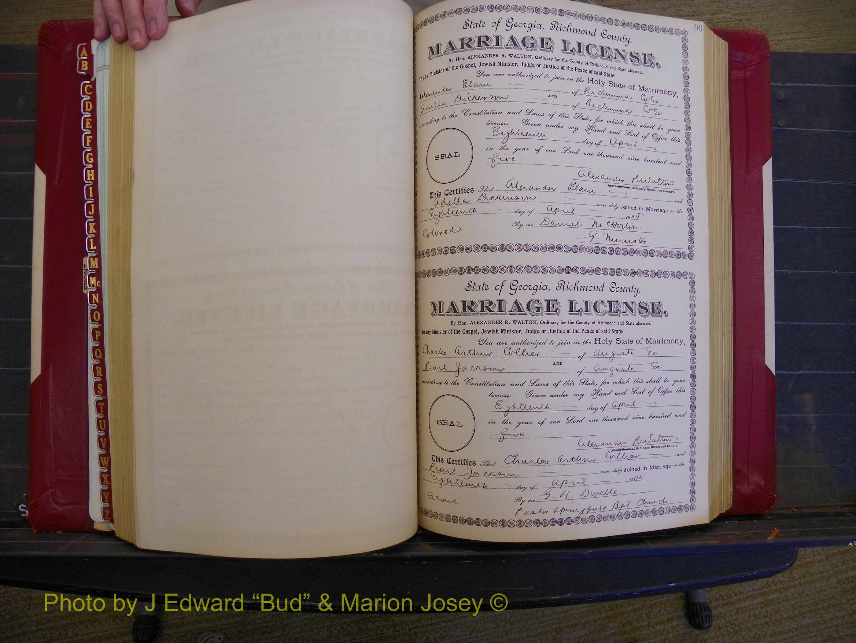 Richmond Marriages, Book CC, 1904-1905 P 096.JPG