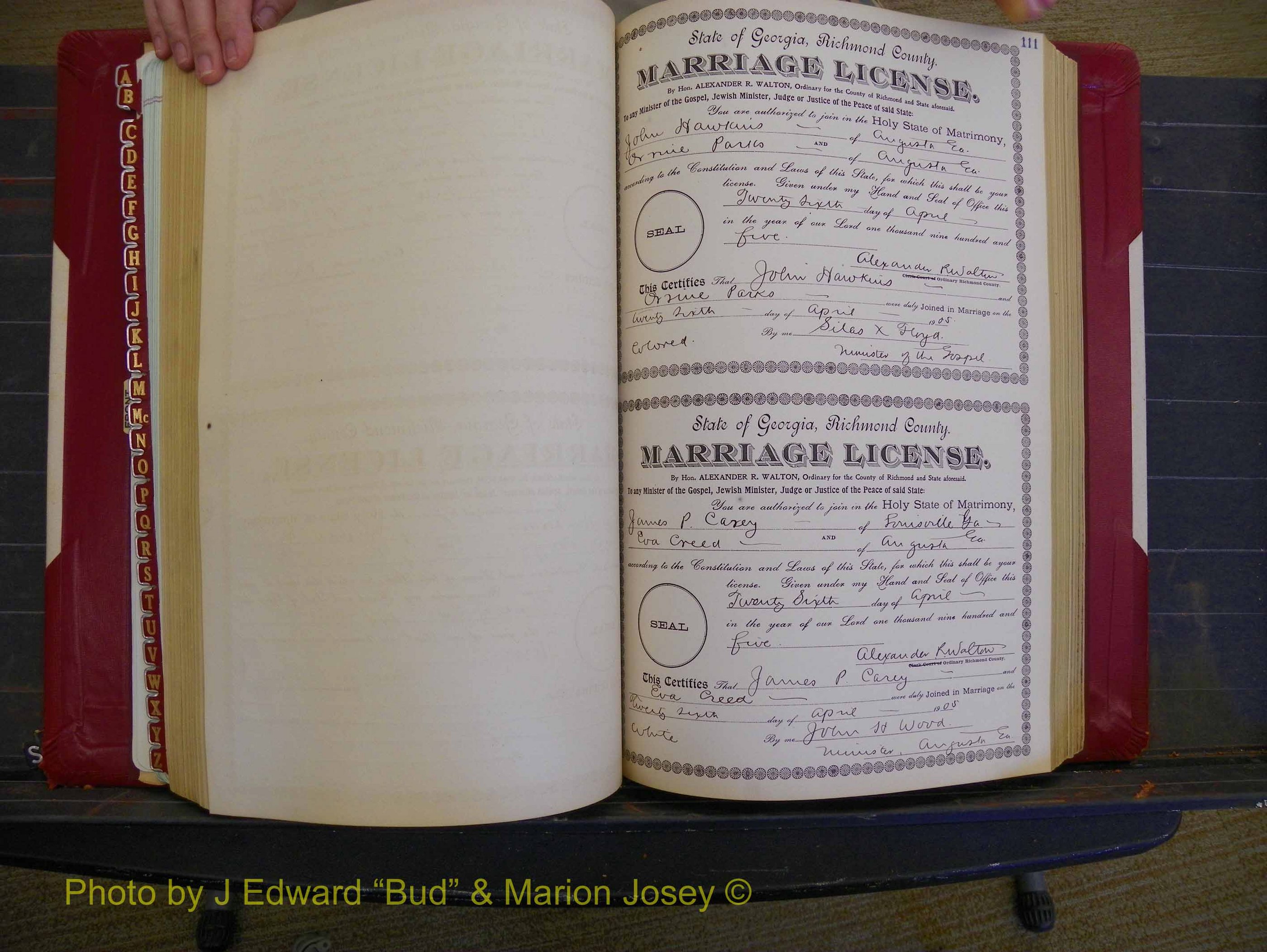 Richmond Marriages, Book CC, 1904-1905 P 111.JPG