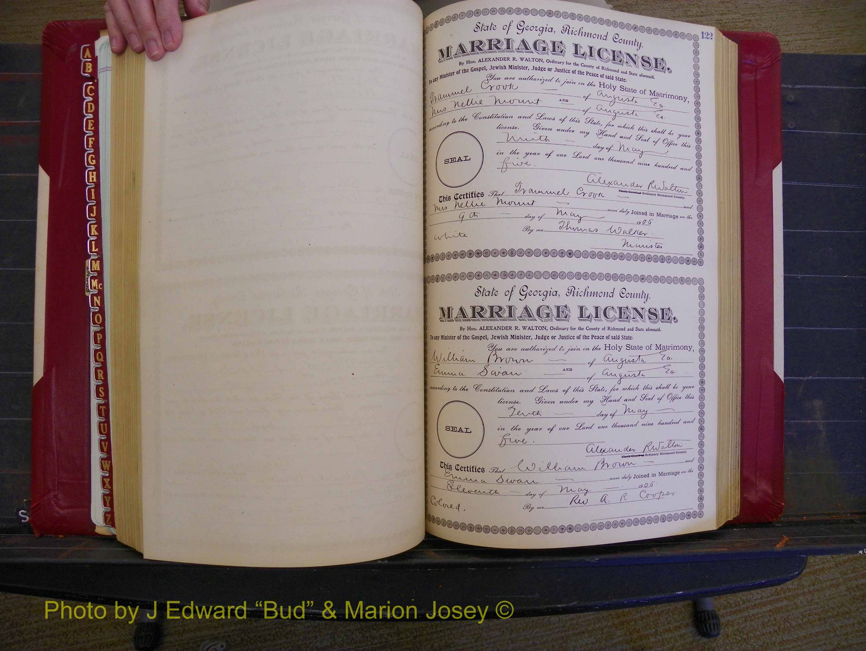 Richmond Marriages, Book CC, 1904-1905 P 122.JPG