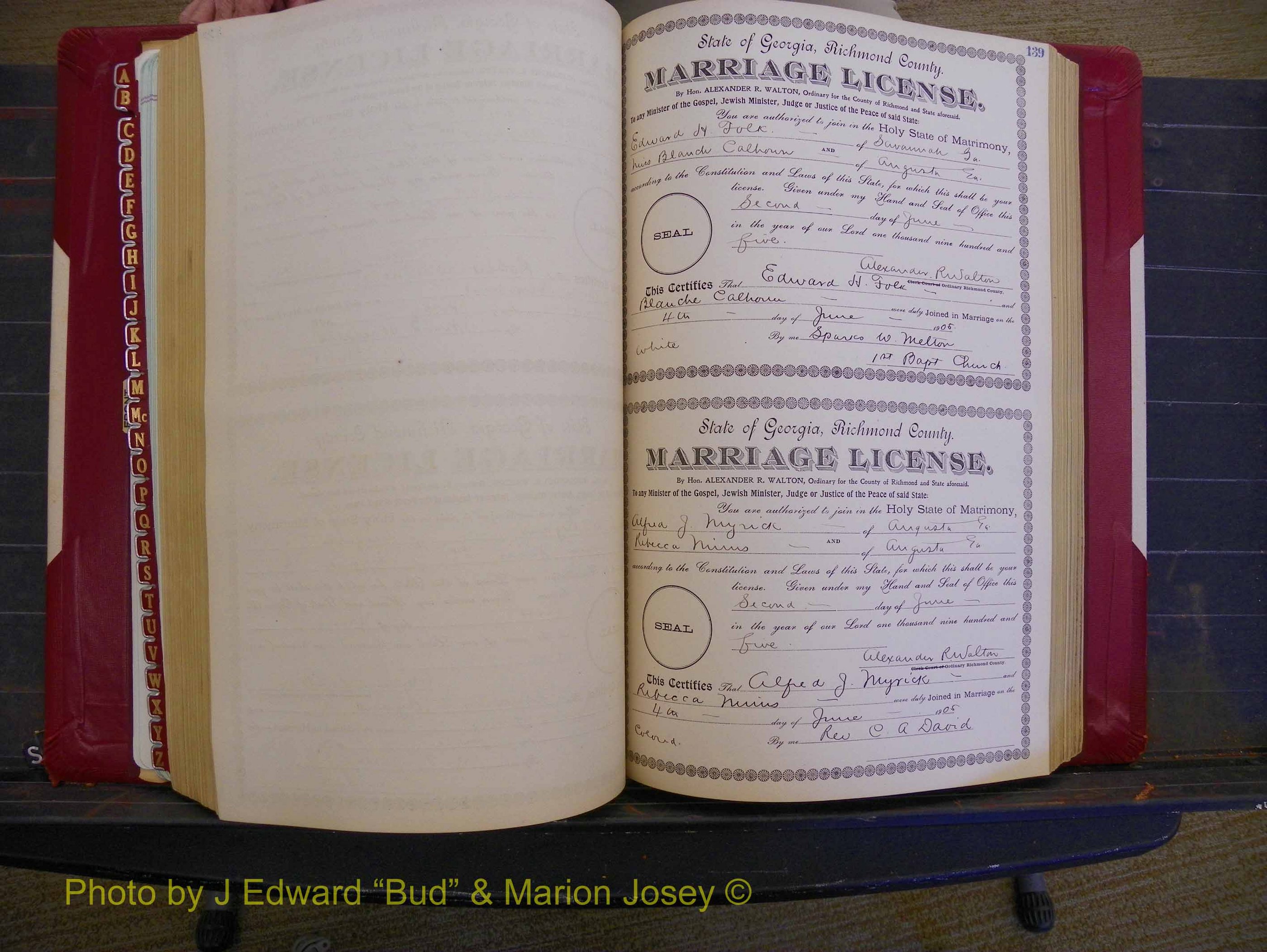 Richmond Marriages, Book CC, 1904-1905 P 139.JPG