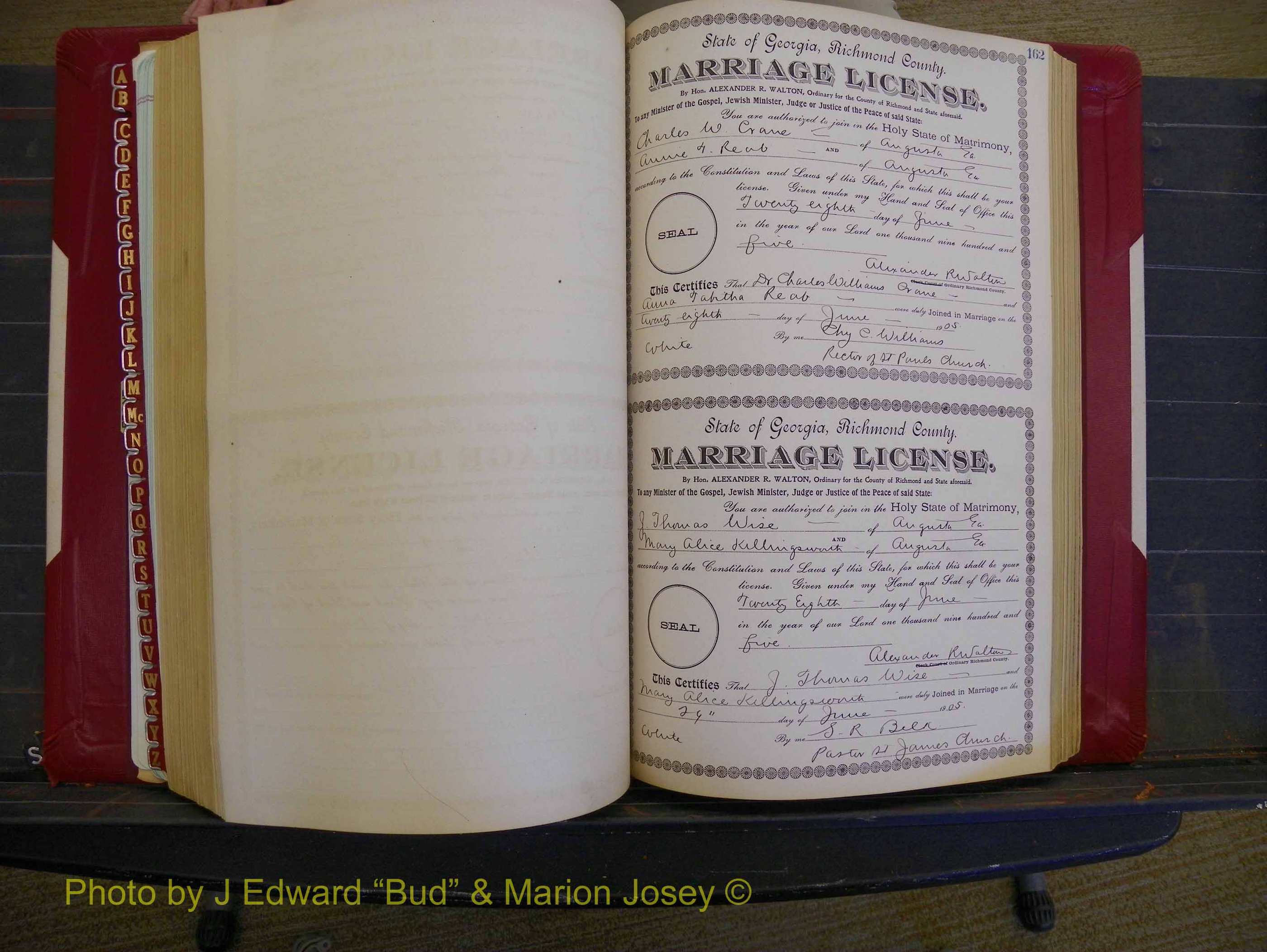 Richmond Marriages, Book CC, 1904-1905 P 162.JPG
