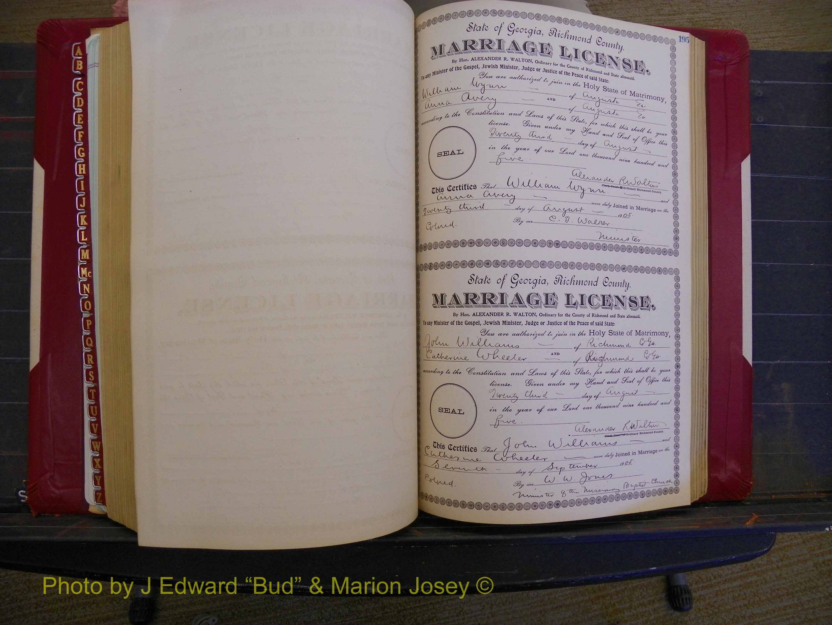 Richmond Marriages, Book CC, 1904-1905 P 195.JPG