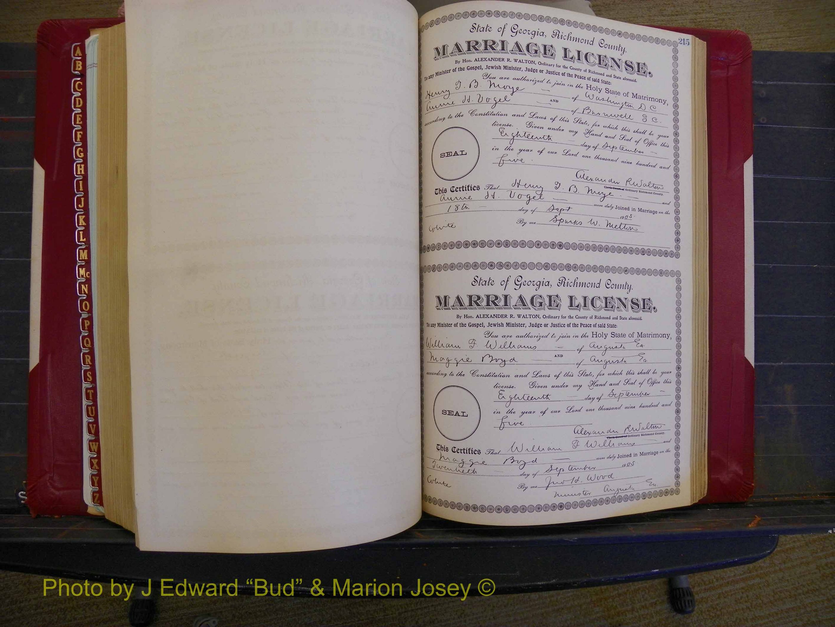 Richmond Marriages, Book CC, 1904-1905 P 215.JPG