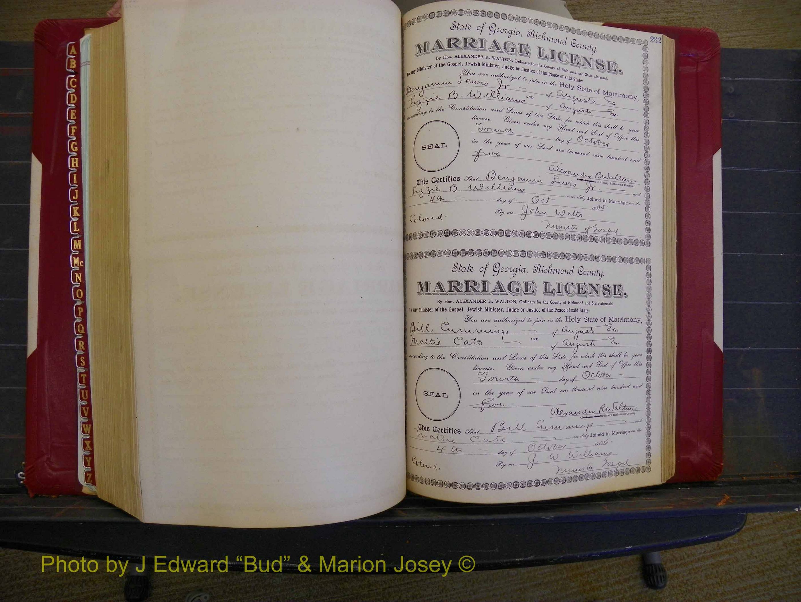Richmond Marriages, Book CC, 1904-1905 P 232.JPG