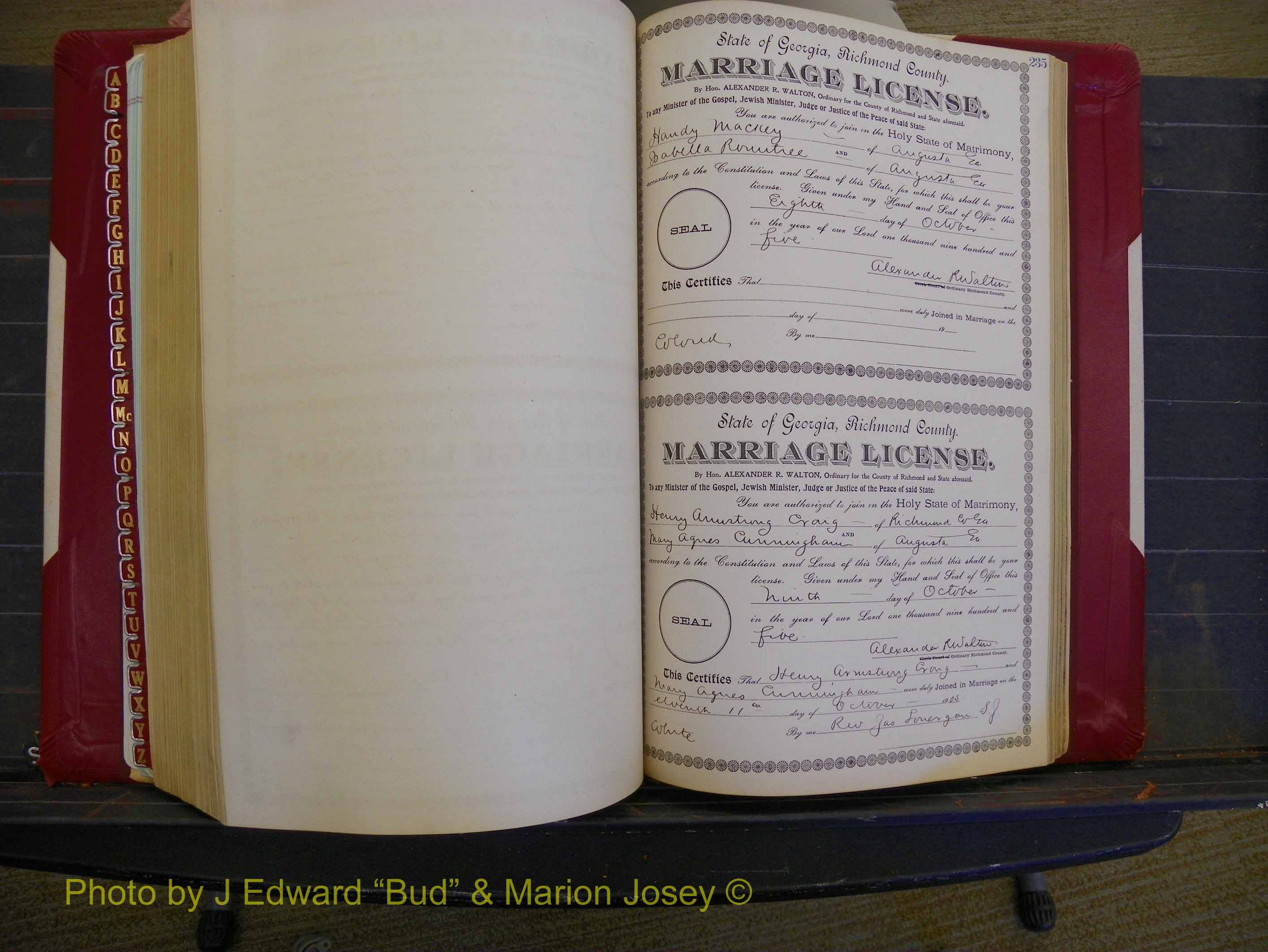 Richmond Marriages, Book CC, 1904-1905 P 235.JPG