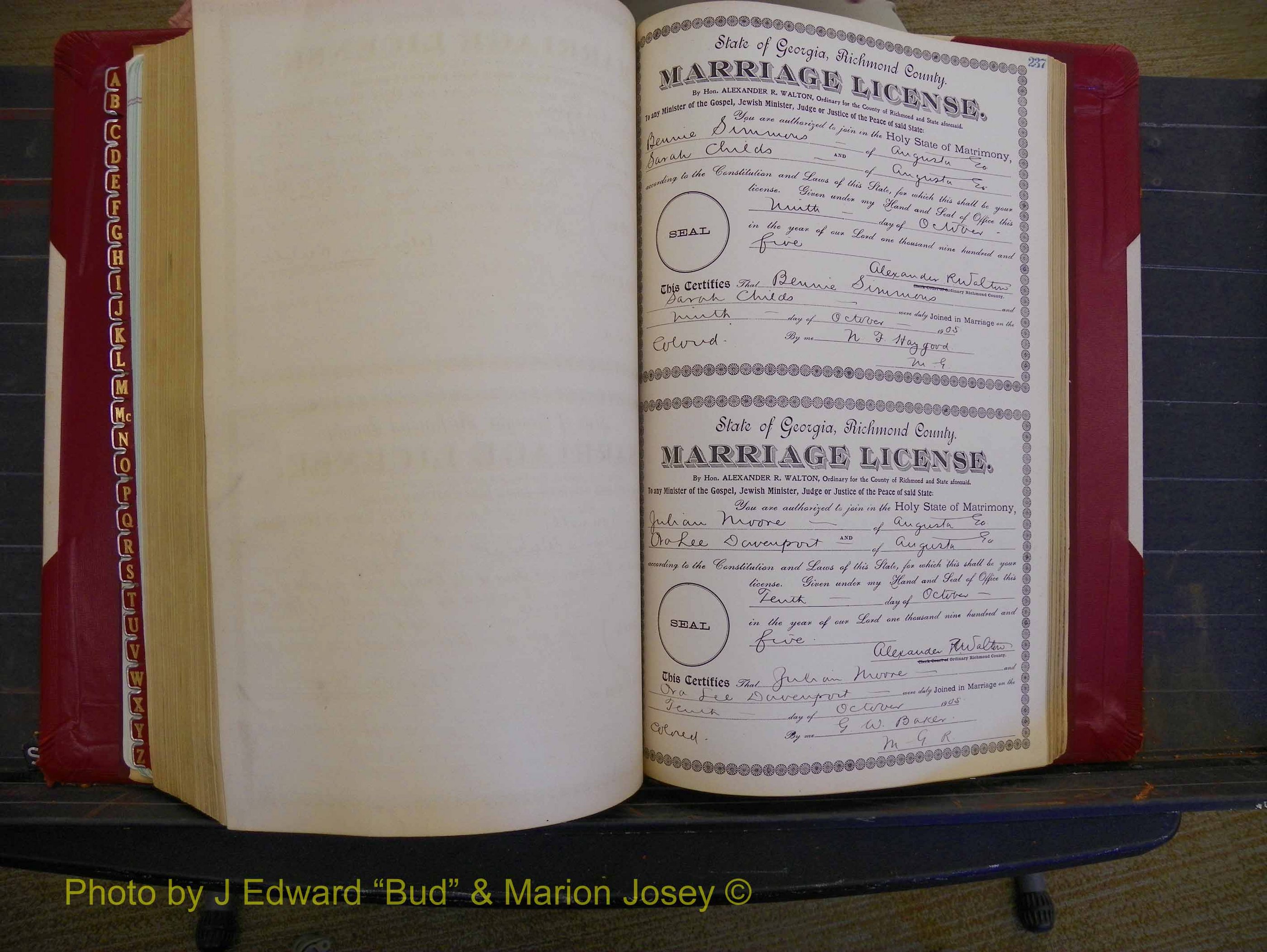 Richmond Marriages, Book CC, 1904-1905 P 237.JPG