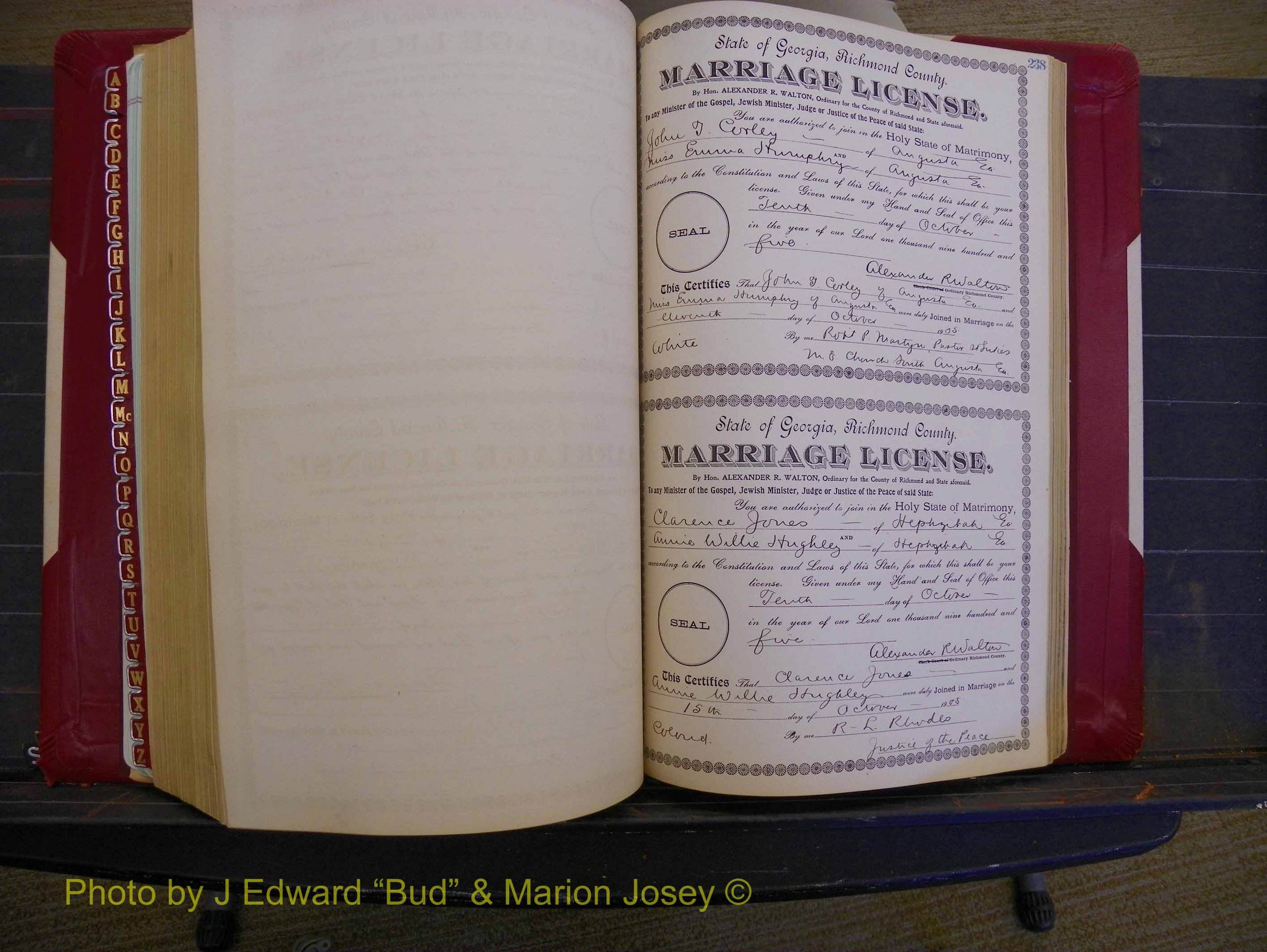 Richmond Marriages, Book CC, 1904-1905 P 238.JPG