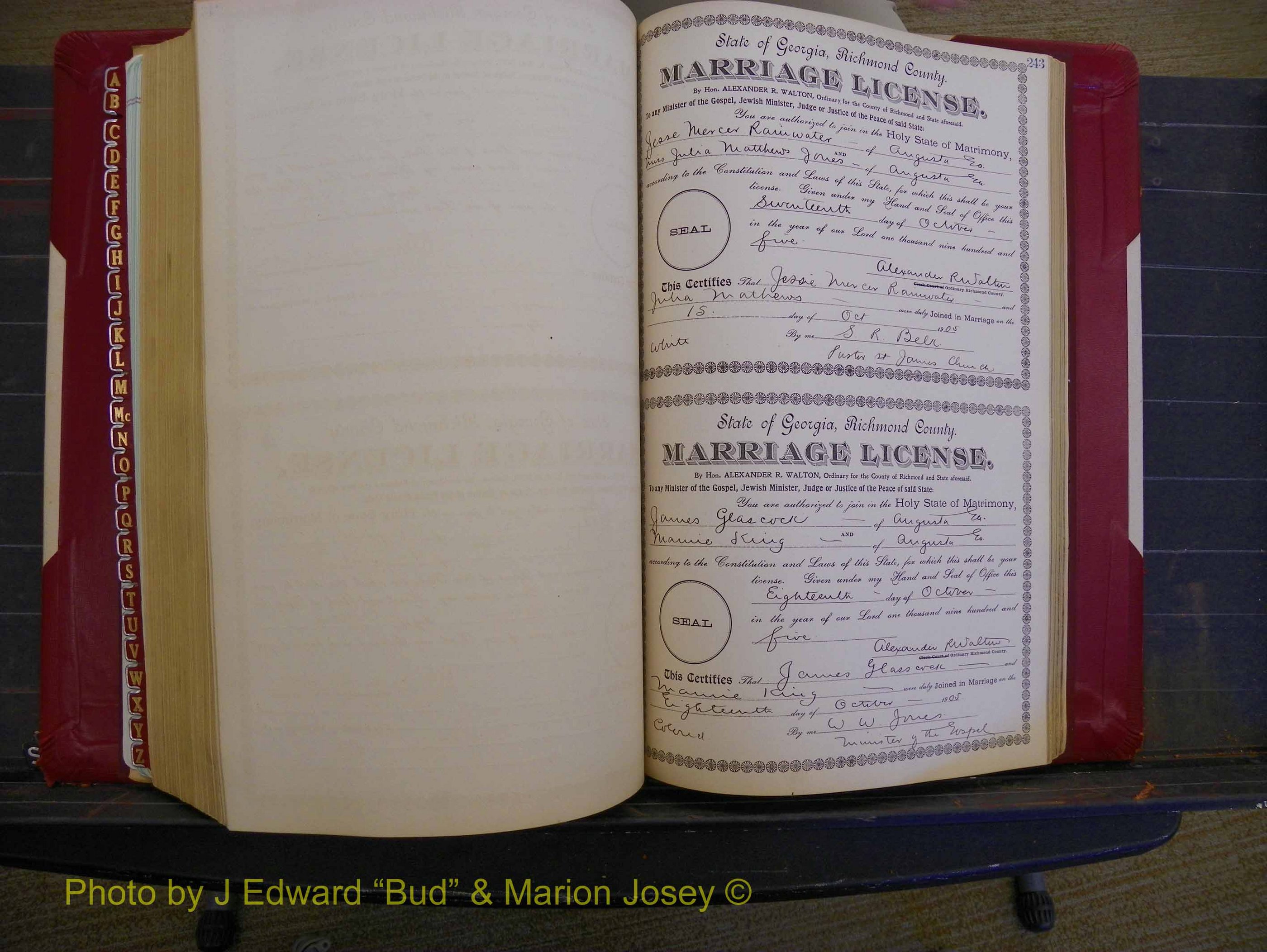 Richmond Marriages, Book CC, 1904-1905 P 243.JPG