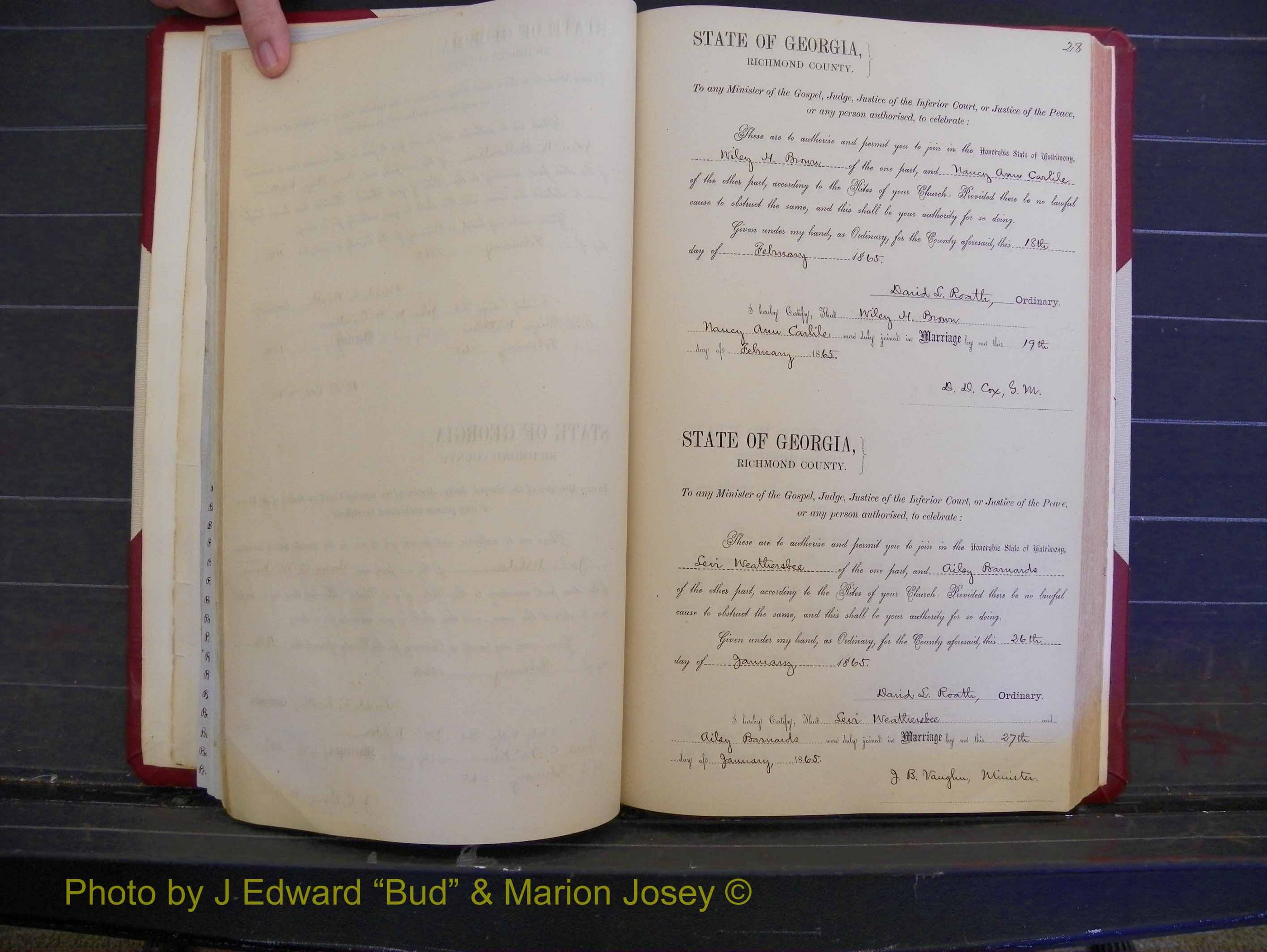 Richmond Marriages, Book E, 1861-1867 P 028.JPG