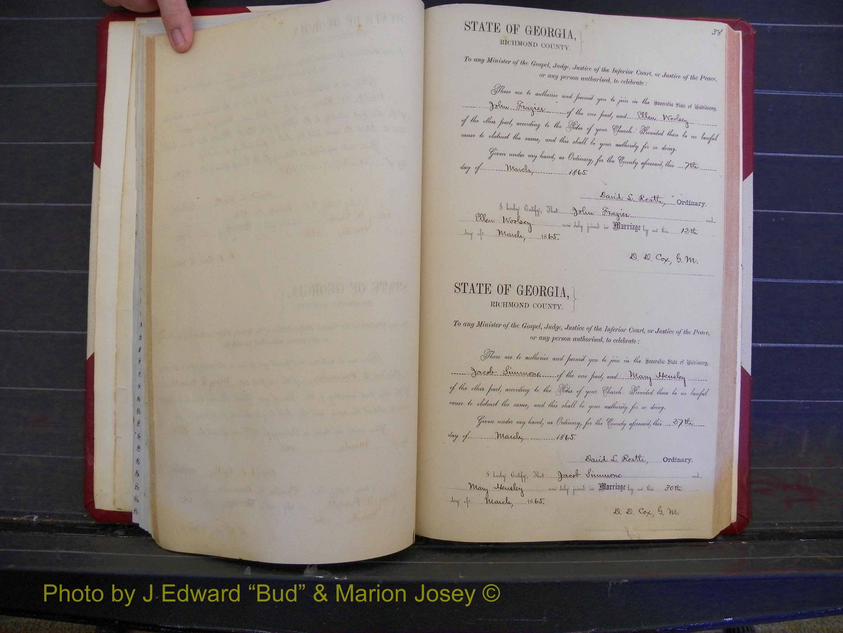 Richmond Marriages, Book E, 1861-1867 P 038.JPG