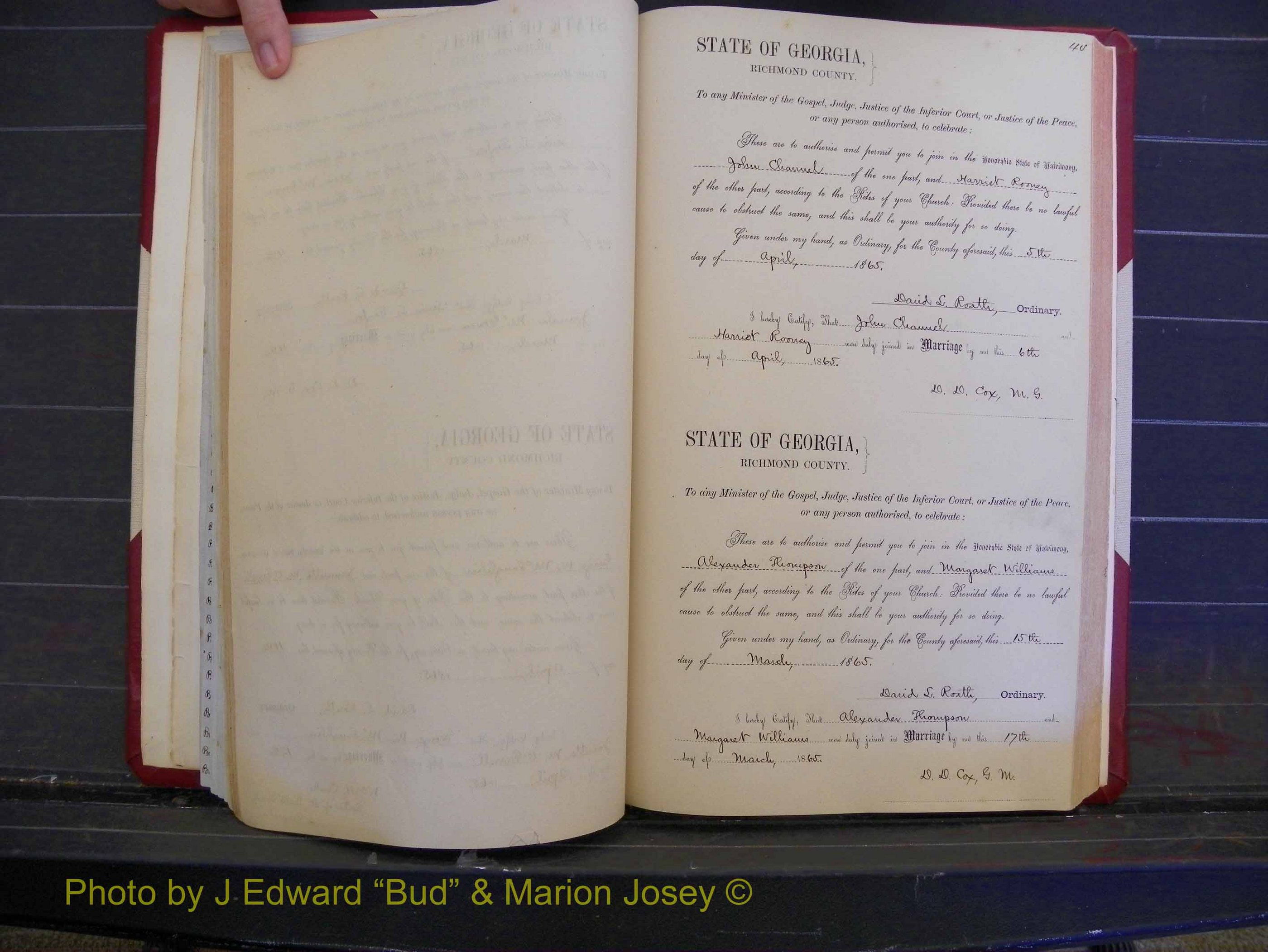 Richmond Marriages, Book E, 1861-1867 P 040.JPG