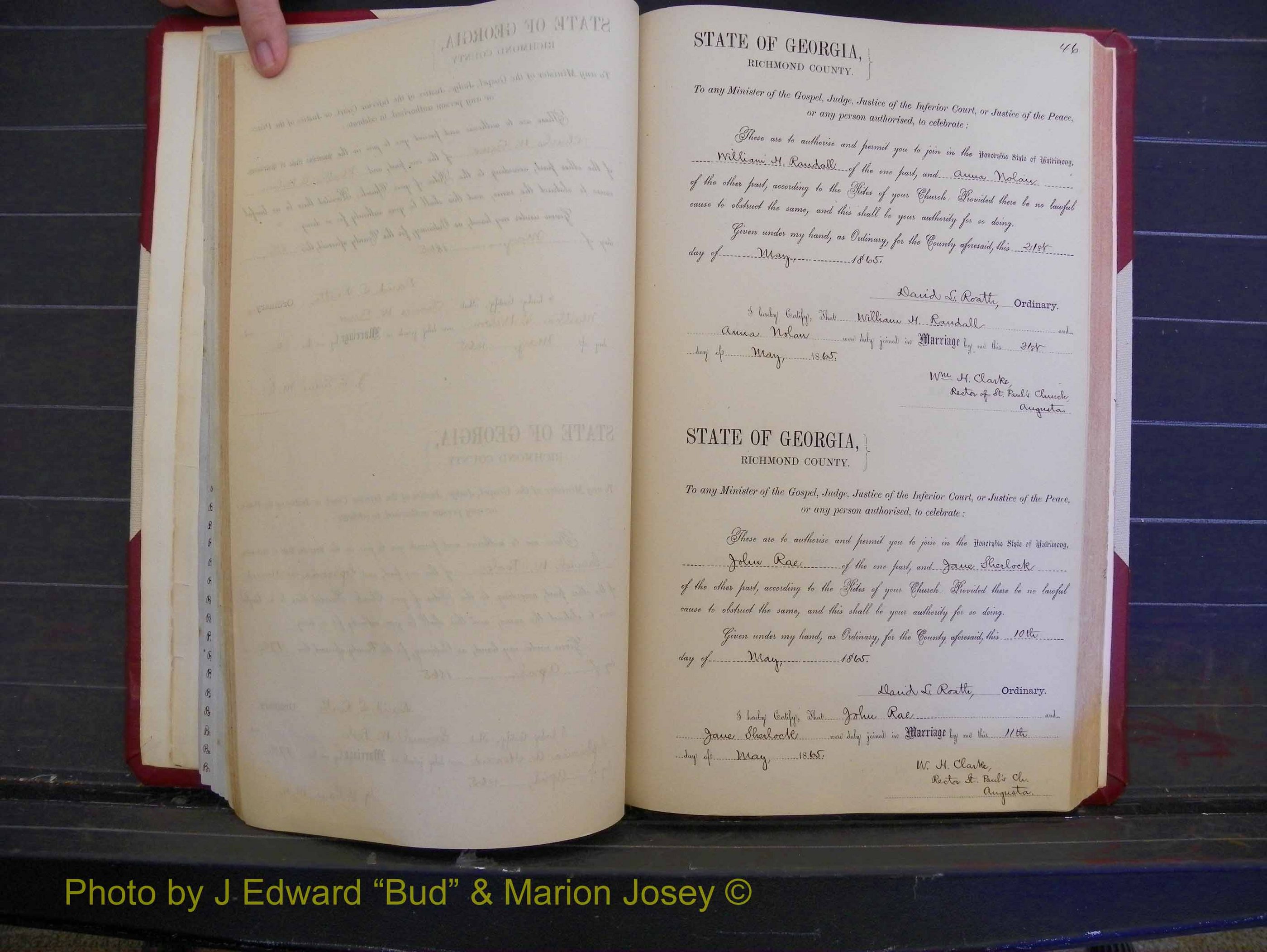 Richmond Marriages, Book E, 1861-1867 P 046.JPG