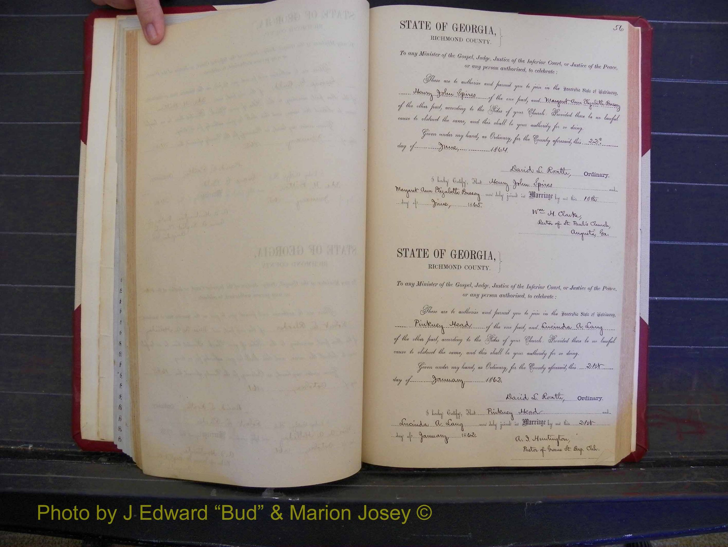 Richmond Marriages, Book E, 1861-1867 P 056.JPG