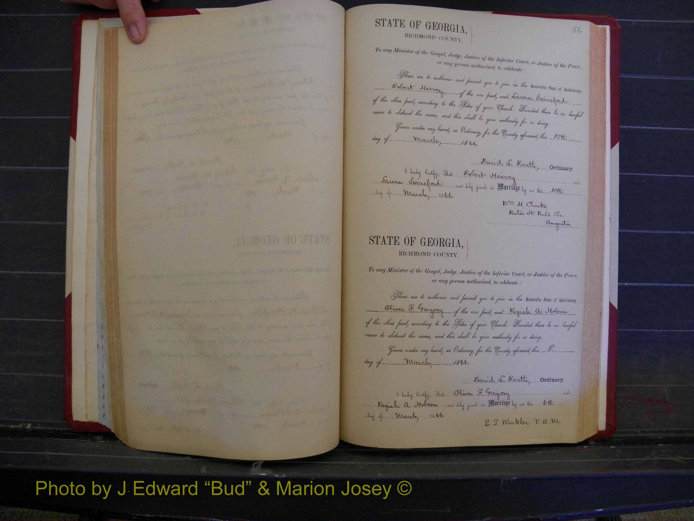 Richmond Marriages, Book E, 1861-1867 P 086.JPG
