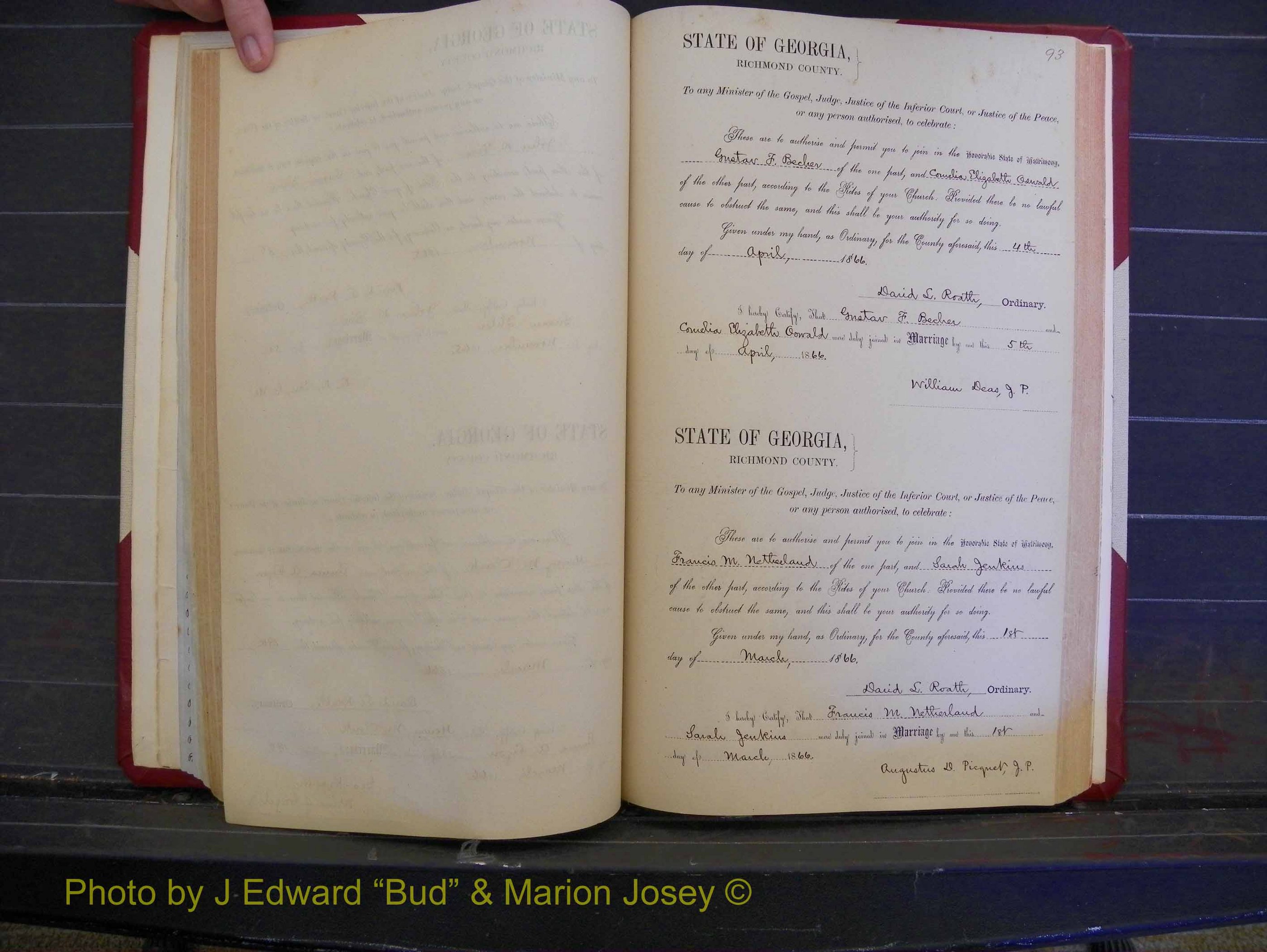 Richmond Marriages, Book E, 1861-1867 P 093.JPG