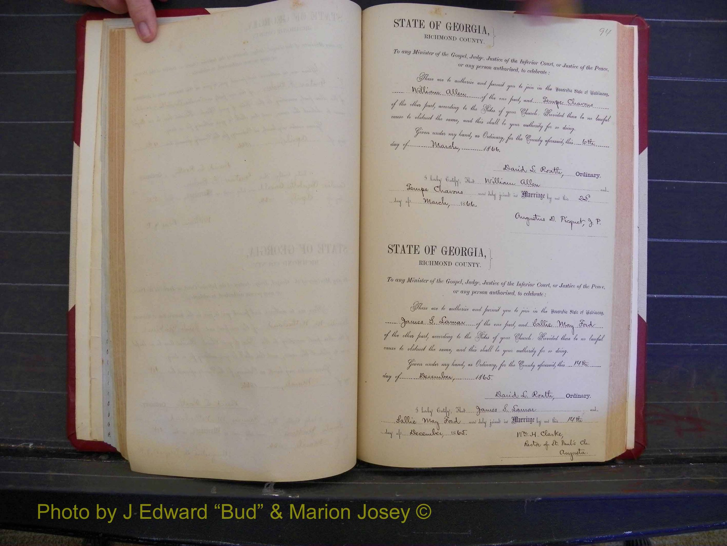 Richmond Marriages, Book E, 1861-1867 P 094.JPG