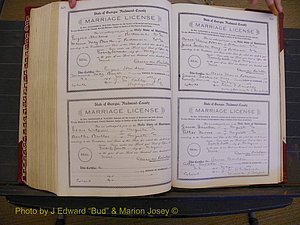 Richmond Marriages, Book EE, 1907-1909 P 528-529.JPG
