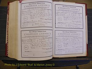 Richmond Marriages, Book EE, 1907-1909 P 540-541.JPG