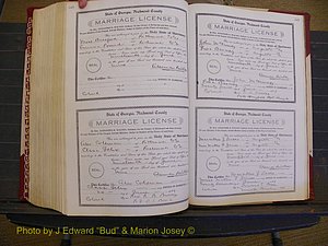 Richmond Marriages, Book EE, 1907-1909 P 548-549.JPG
