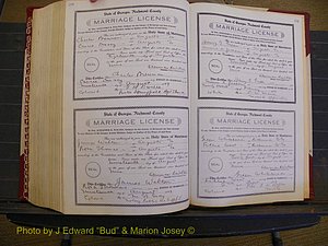 Richmond Marriages, Book EE, 1907-1909 P 590-591.JPG