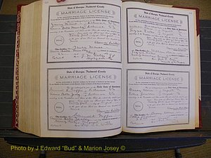 Richmond Marriages, Book EE, 1907-1909 P 592-593.JPG