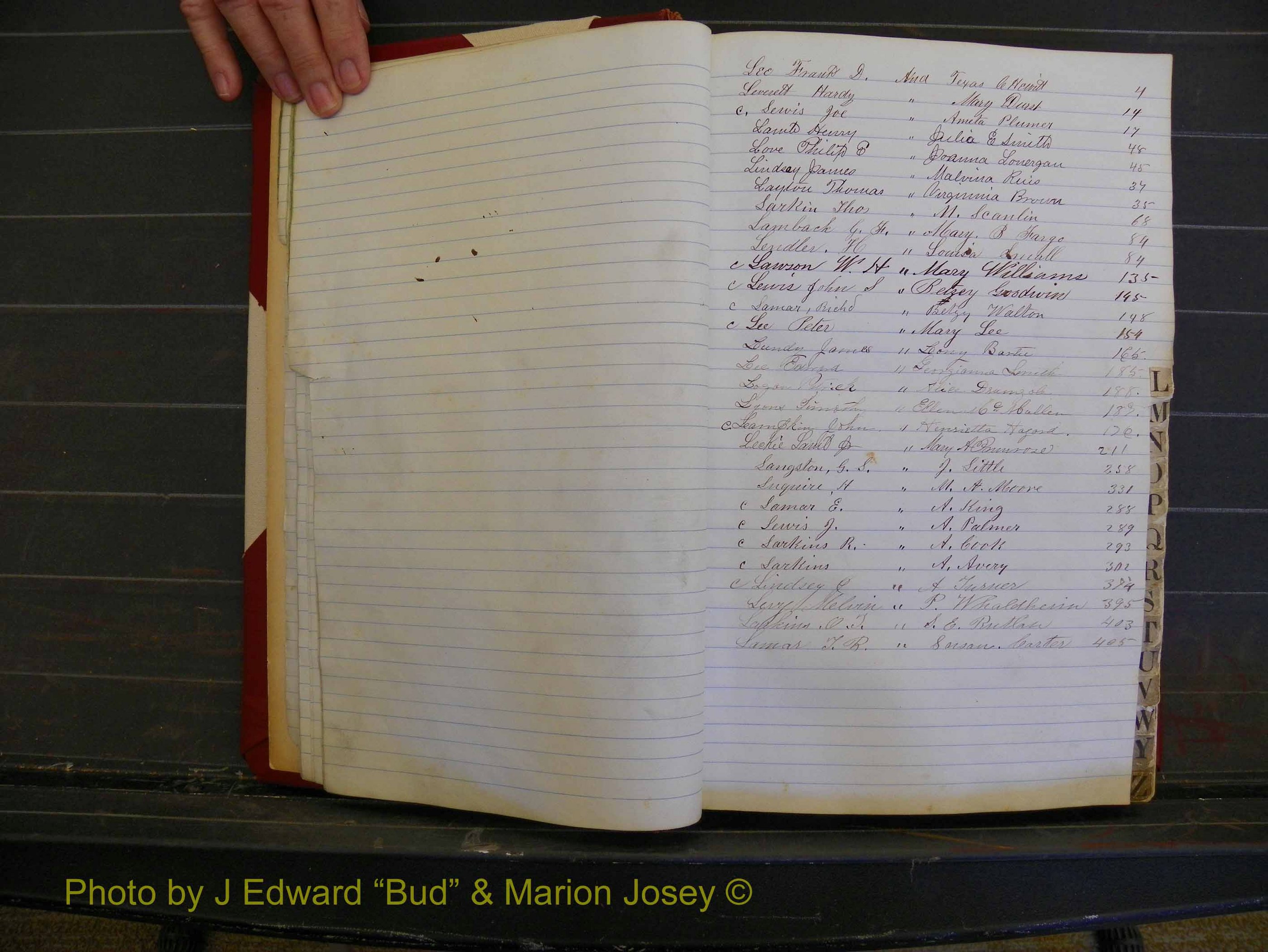 Richmond Marriages, Book G, 1860-1872 Index L  (116).JPG