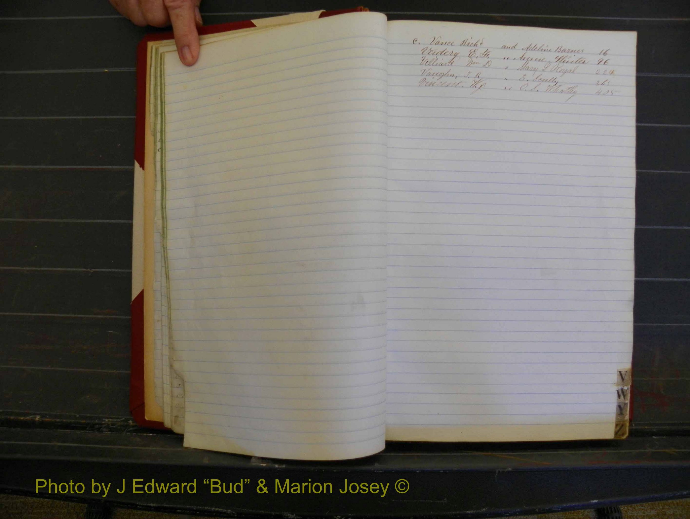 Richmond Marriages, Book G, 1860-1872 Index V (129).JPG