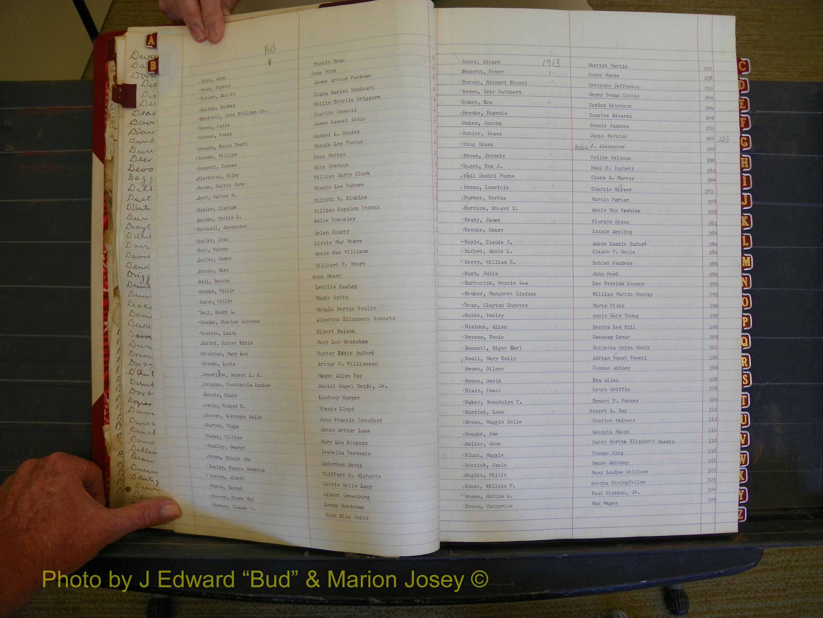 Richmond Marriages, Book HH, 1912-1914 Index B (110).JPG