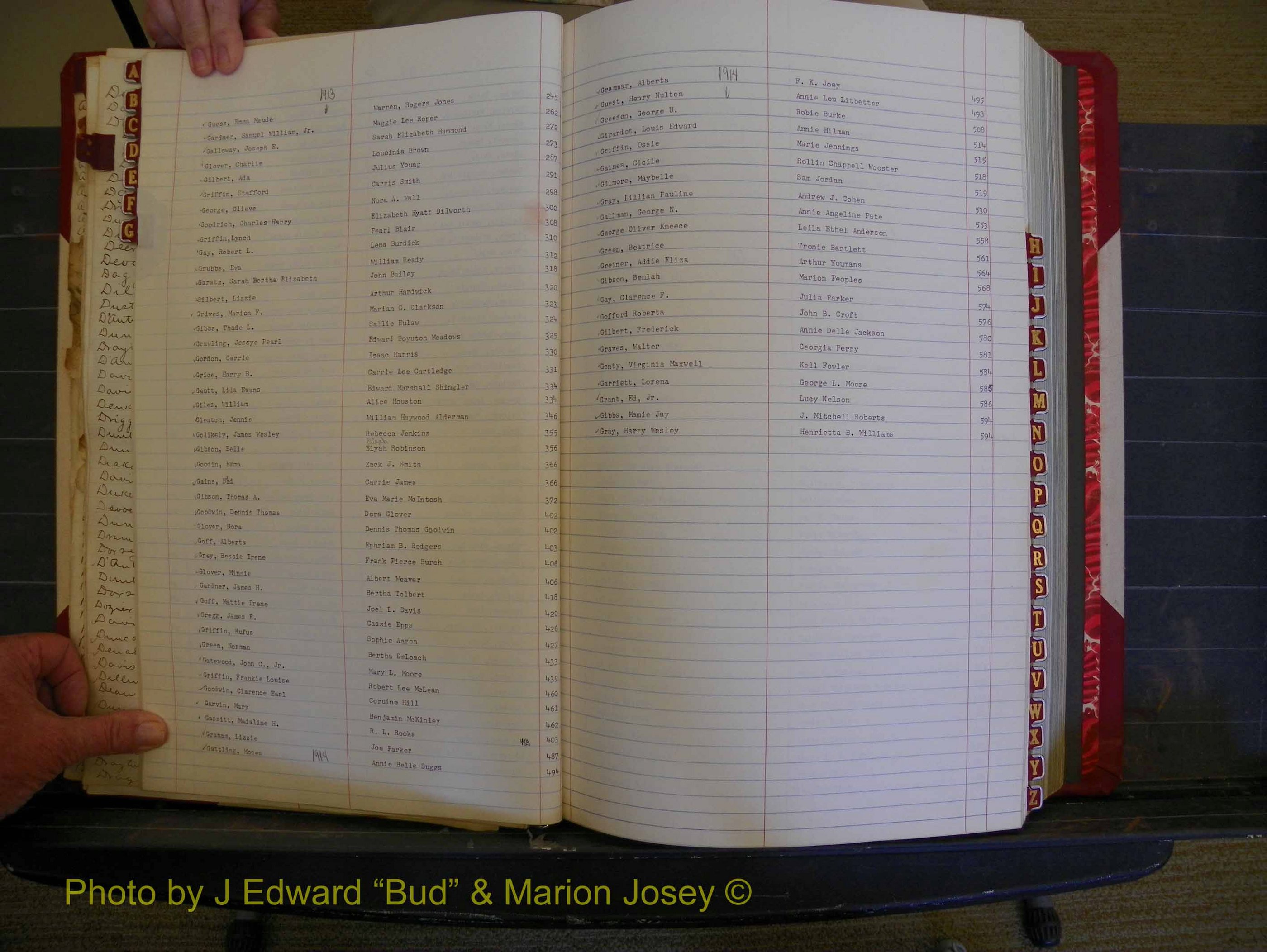 Richmond Marriages, Book HH, 1912-1914 Index G (121).JPG