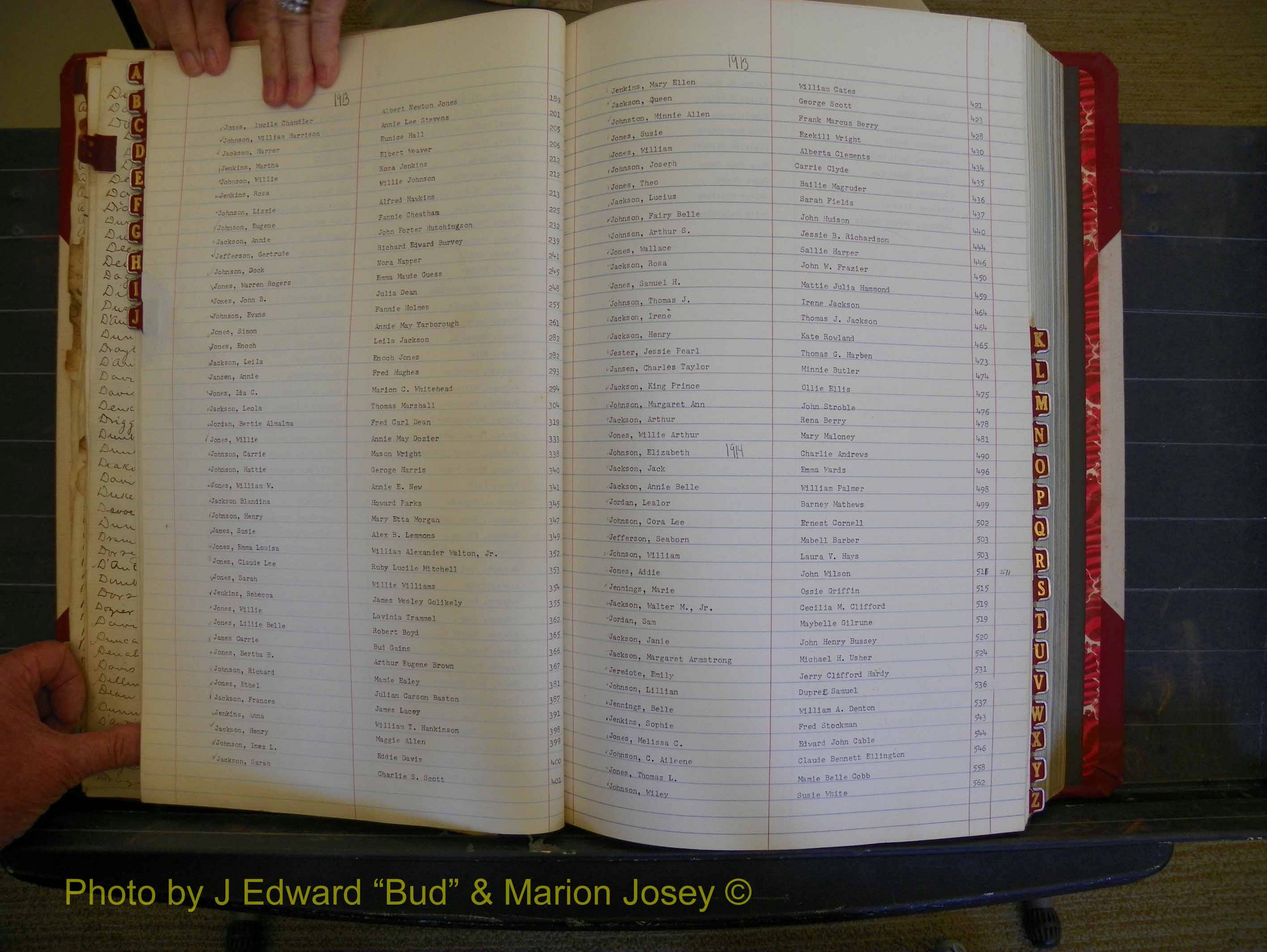Richmond Marriages, Book HH, 1912-1914 Index J (127).JPG