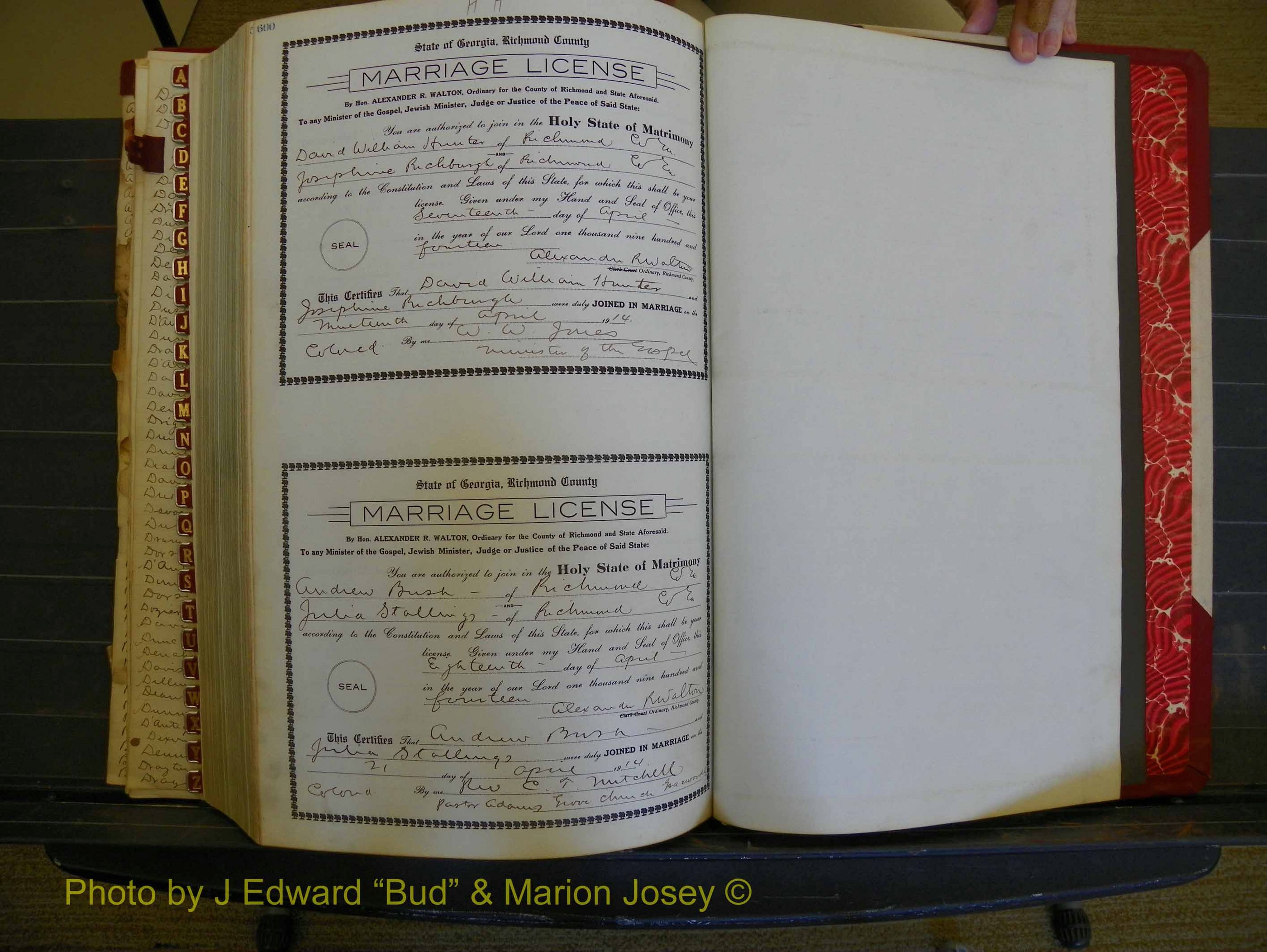 Richmond Marriages, Book HH, 1912-1914 P 600.JPG