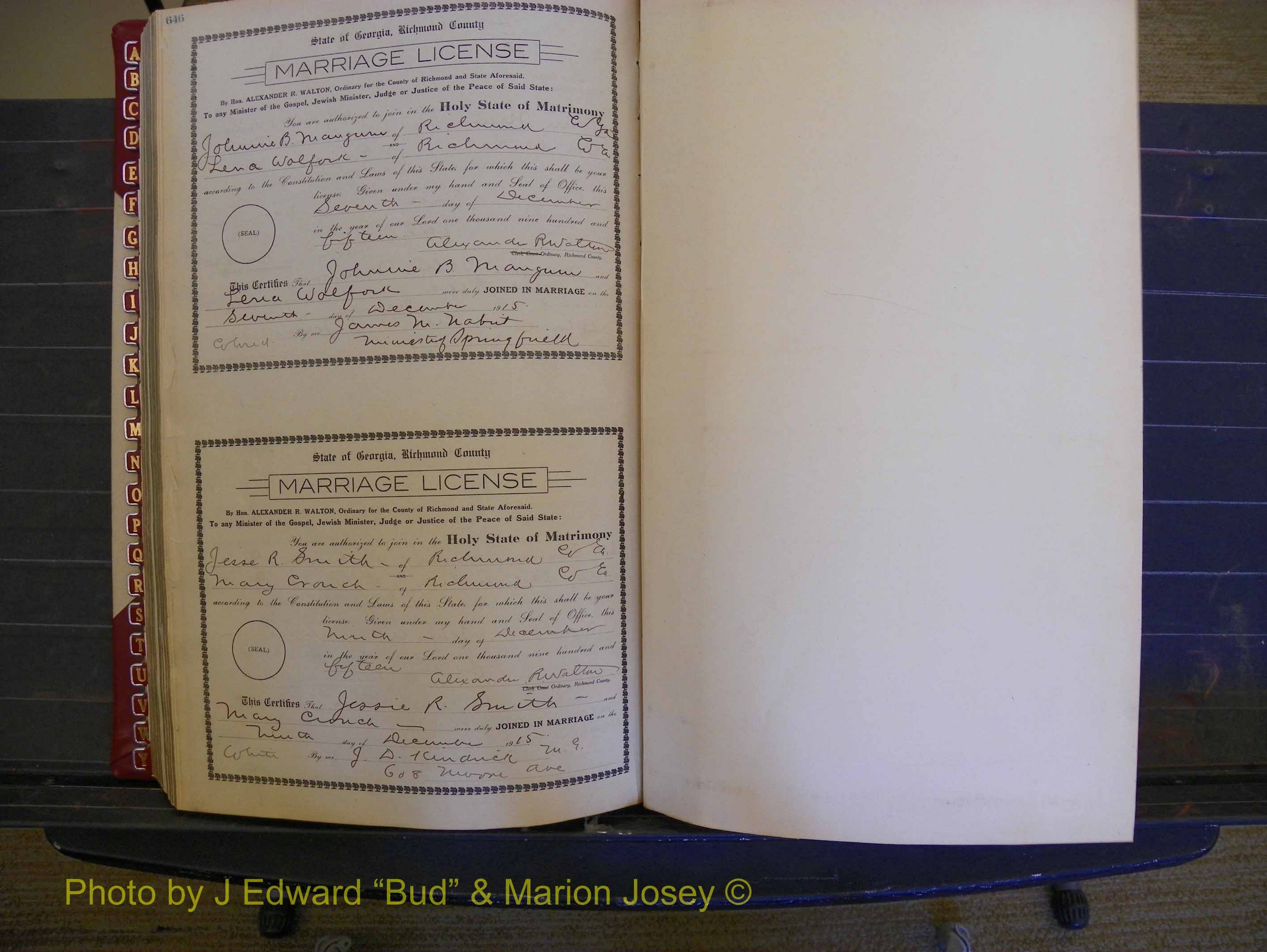 Richmond Marriages, Book II, 1914-1915 P 646.JPG