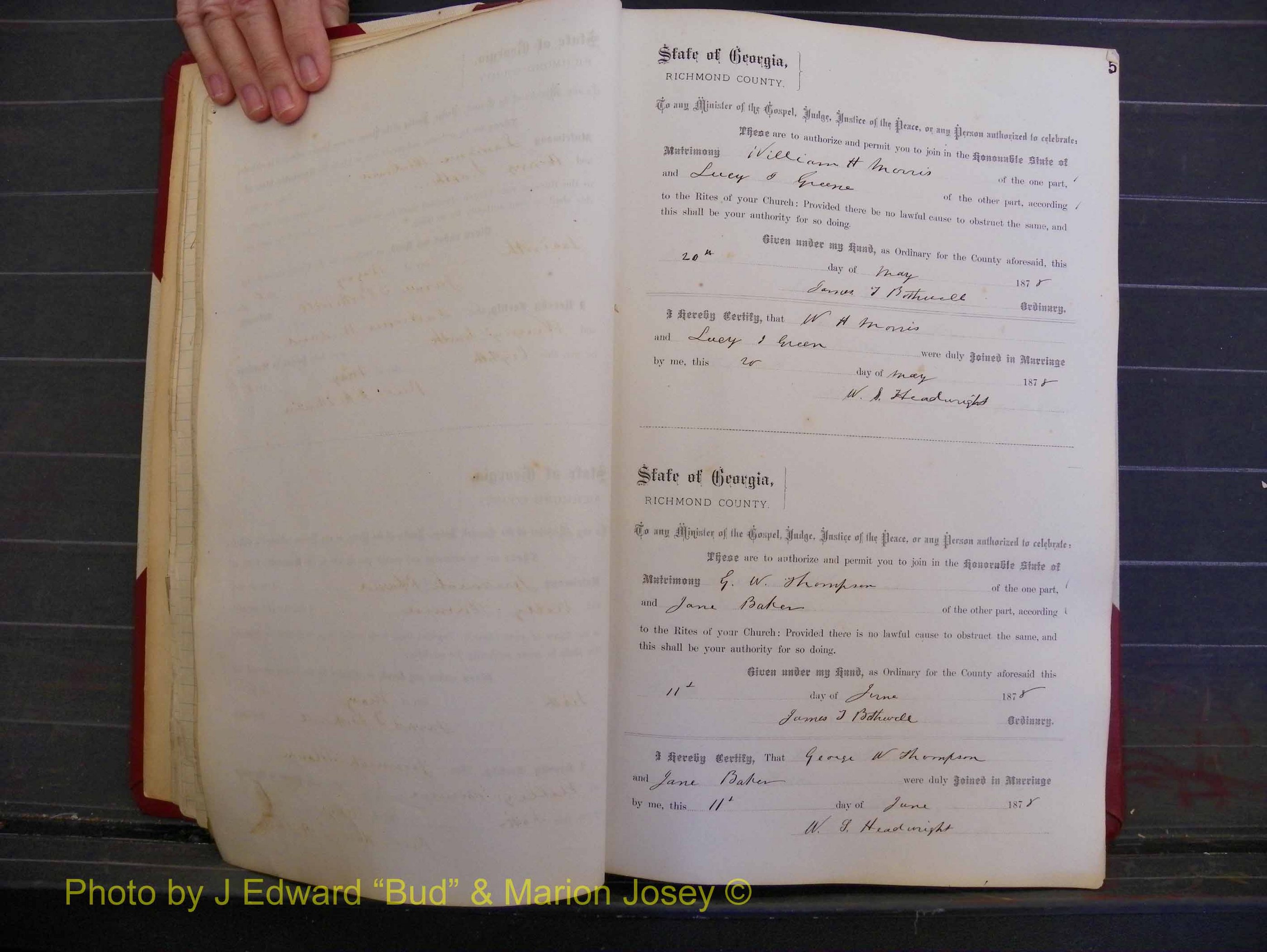 Richmond Marriages, Book J, 1872-1881 P 005.JPG