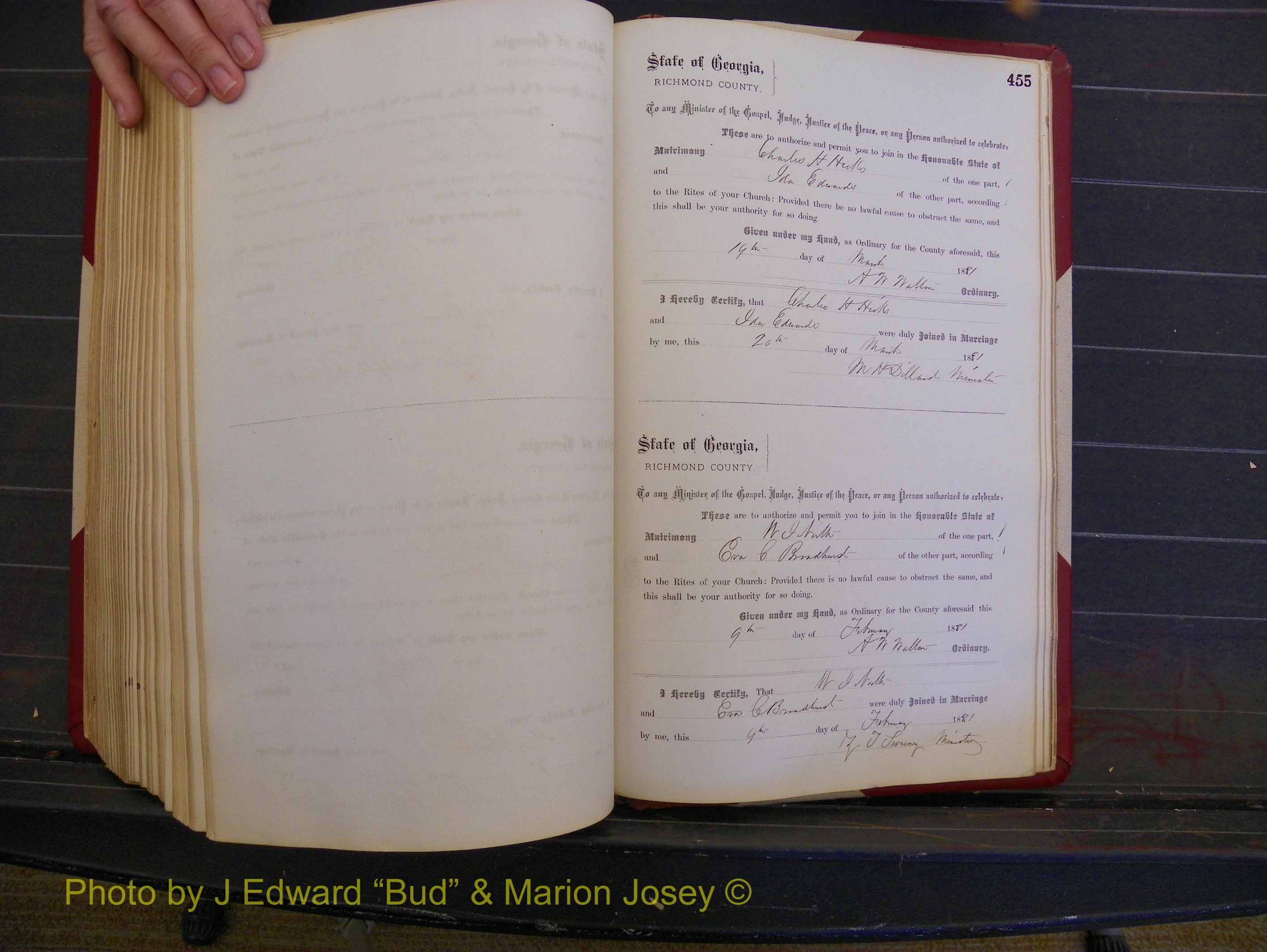 Richmond Marriages, Book J, 1872-1881 P 455.JPG
