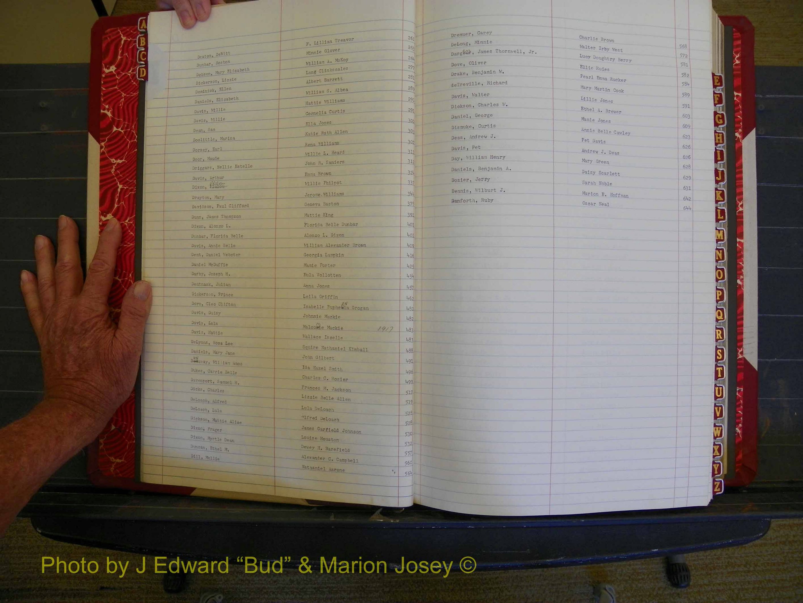 Richmond Marriages, Book JJ, 1915-1917 Index D (111).JPG