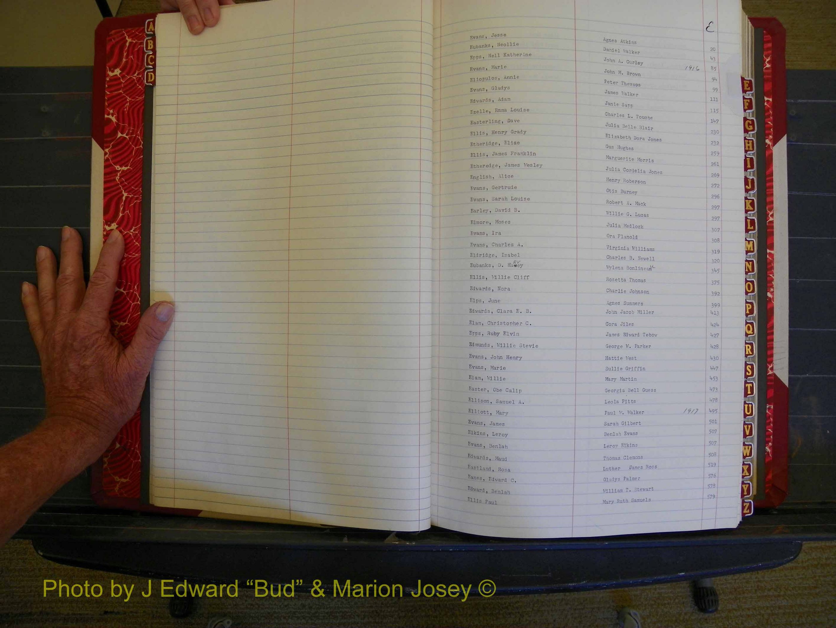 Richmond Marriages, Book JJ, 1915-1917 Index E (112).JPG