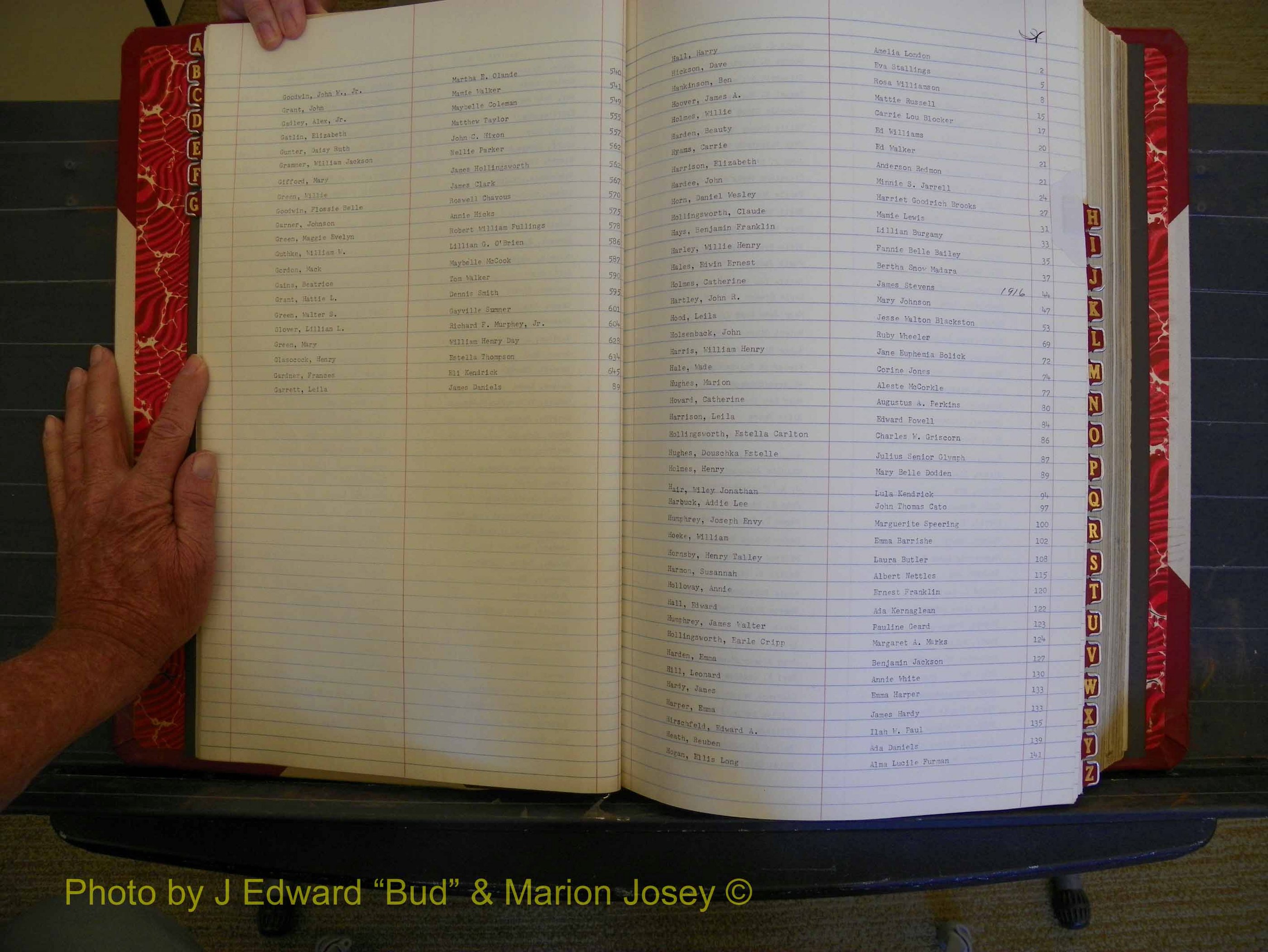 Richmond Marriages, Book JJ, 1915-1917 Index G & H (116).JPG