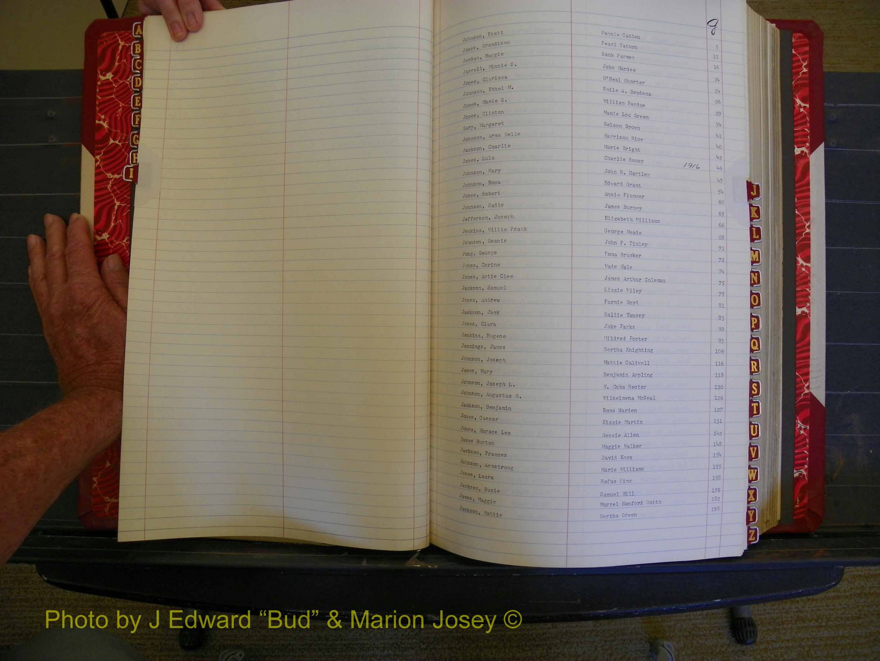 Richmond Marriages, Book JJ, 1915-1917 Index J (120).JPG