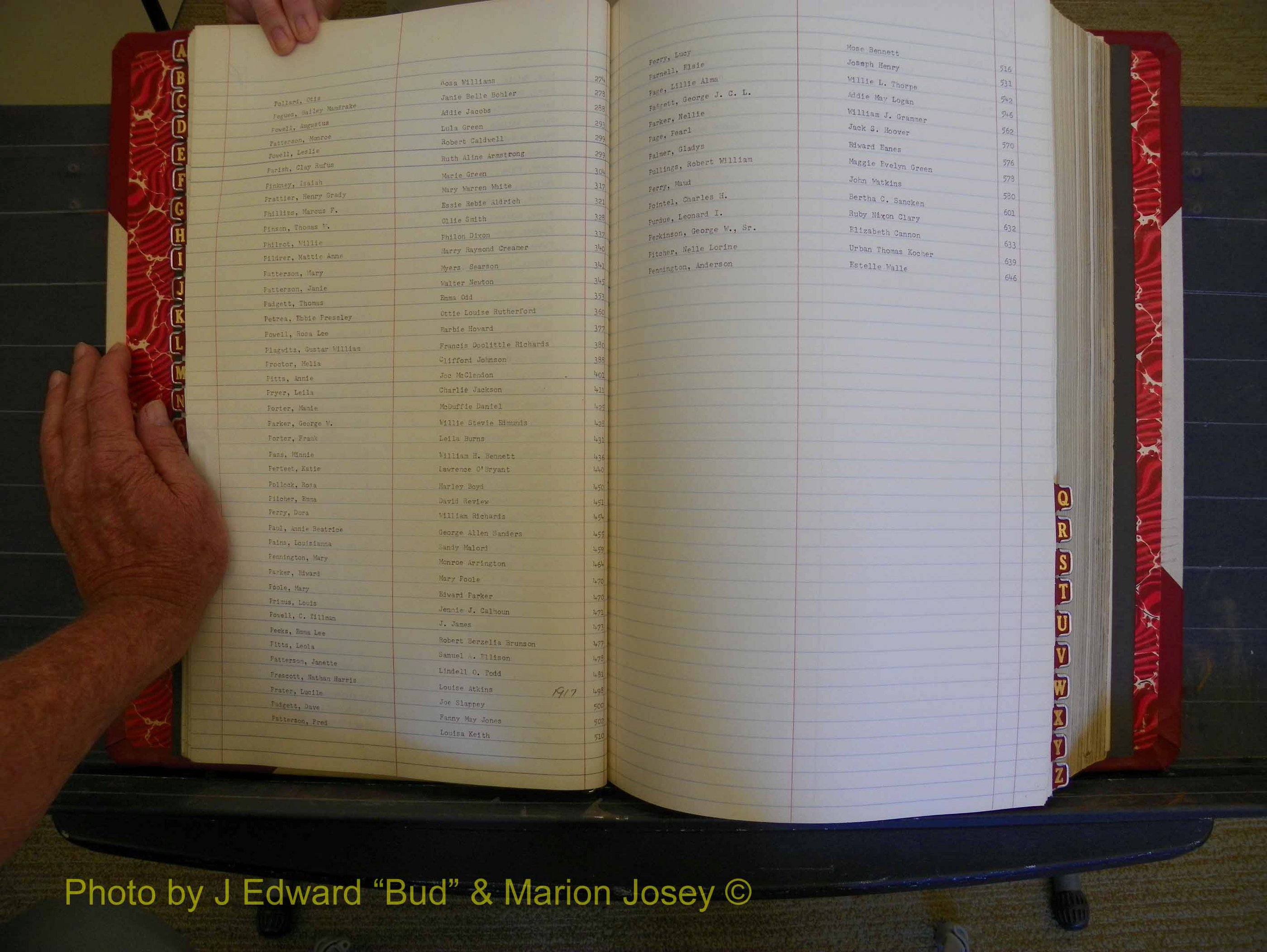 Richmond Marriages, Book JJ, 1915-1917 Index P (130).JPG